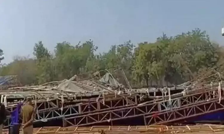 Temporary structure collapses at Delhis Jawaharlal Nehru Stadium, several rescued