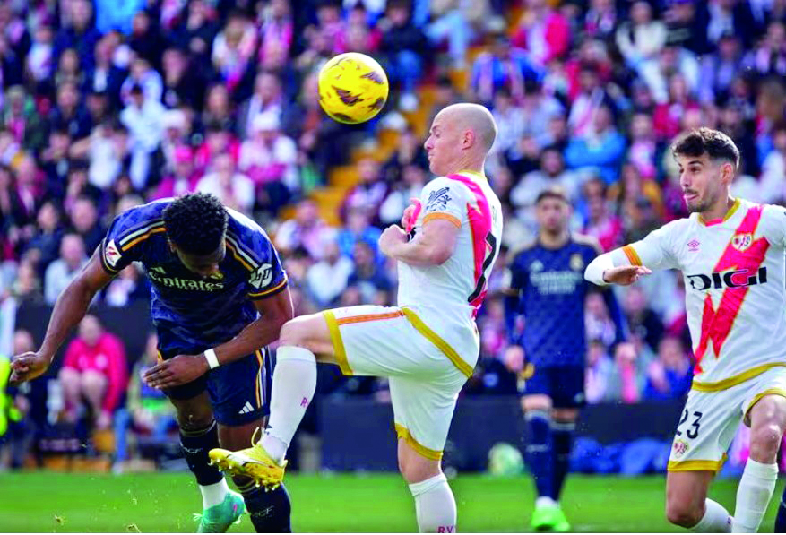 Real Madrid held to 1-1 draw at Rayo Vallecano in Spanish League
