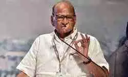 Sharad Pawar unveils symbol of his NCP group at Raigad fort Sharad Pawar unveils symbol of his NCP group at Raigad fort