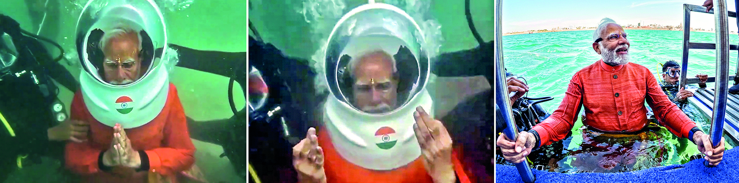 My resolve for developed India strengthened: PM Modi after prayers at submerged Dwarka