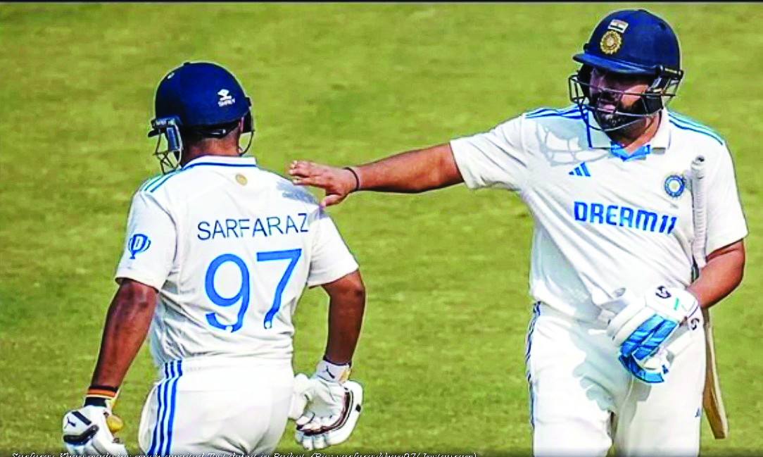 No need to act like a hero: Rohit warns Sarfaraz for not wearing helmet at close-in position No need to act like a hero: Rohit warns Sarfaraz for not wearing helmet at close-in position