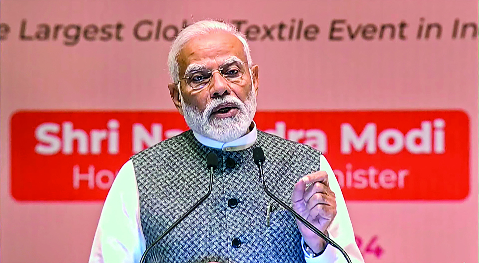 Govt working on to increase textile sector’s contribution in building developed India: PM