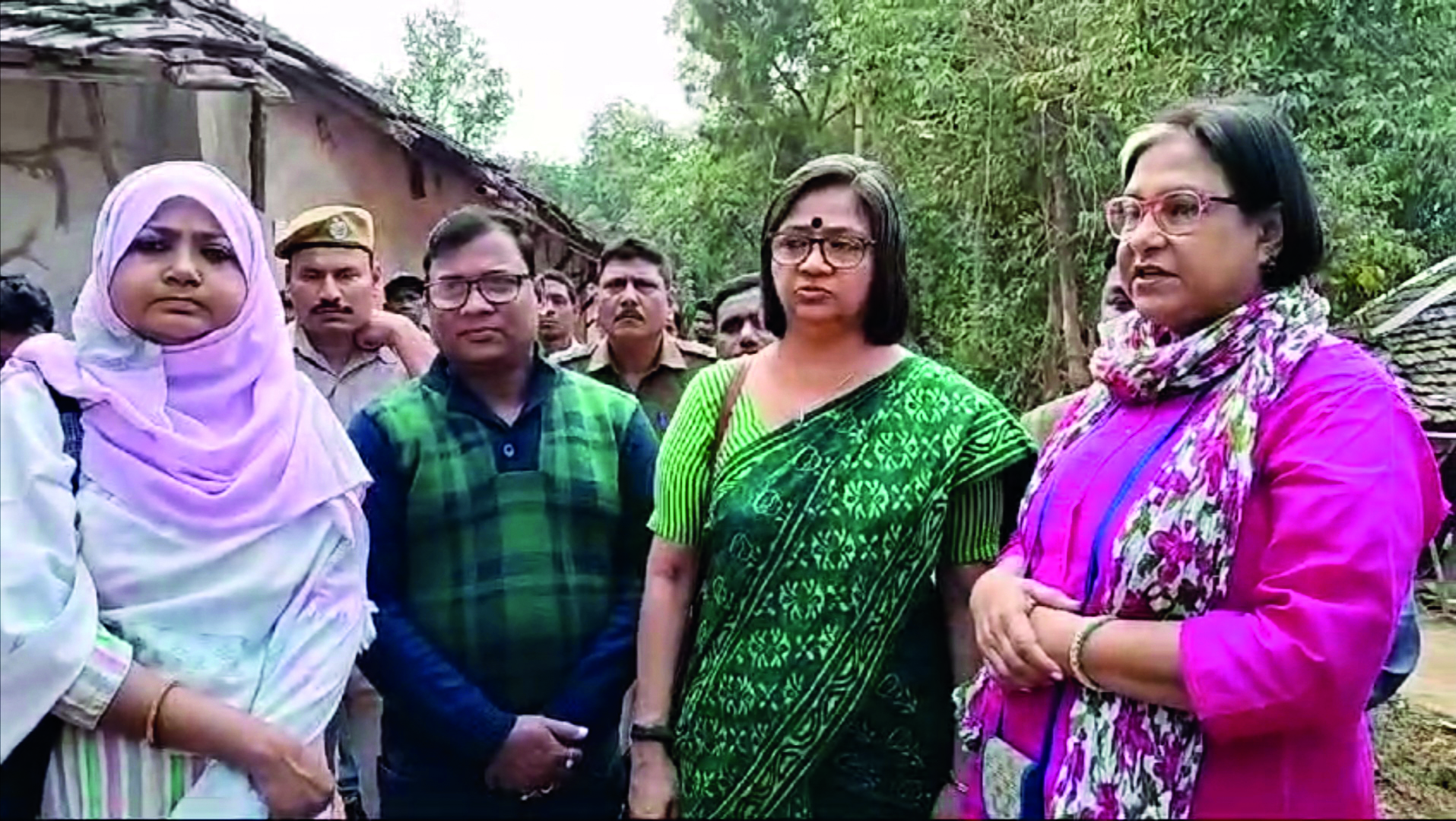 Team from child rights body, TMC delegates visit kin