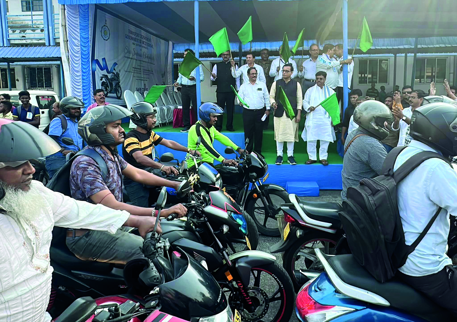 As many as 129 bike-taxi riders receive commercial permits
