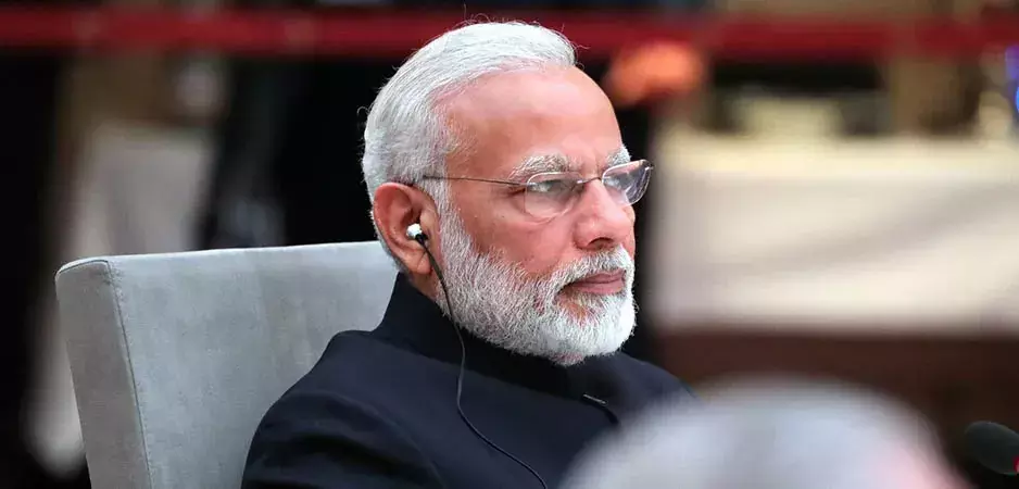 PM Modi prays at Ujjaini Mahakali Temple in Hyderabad