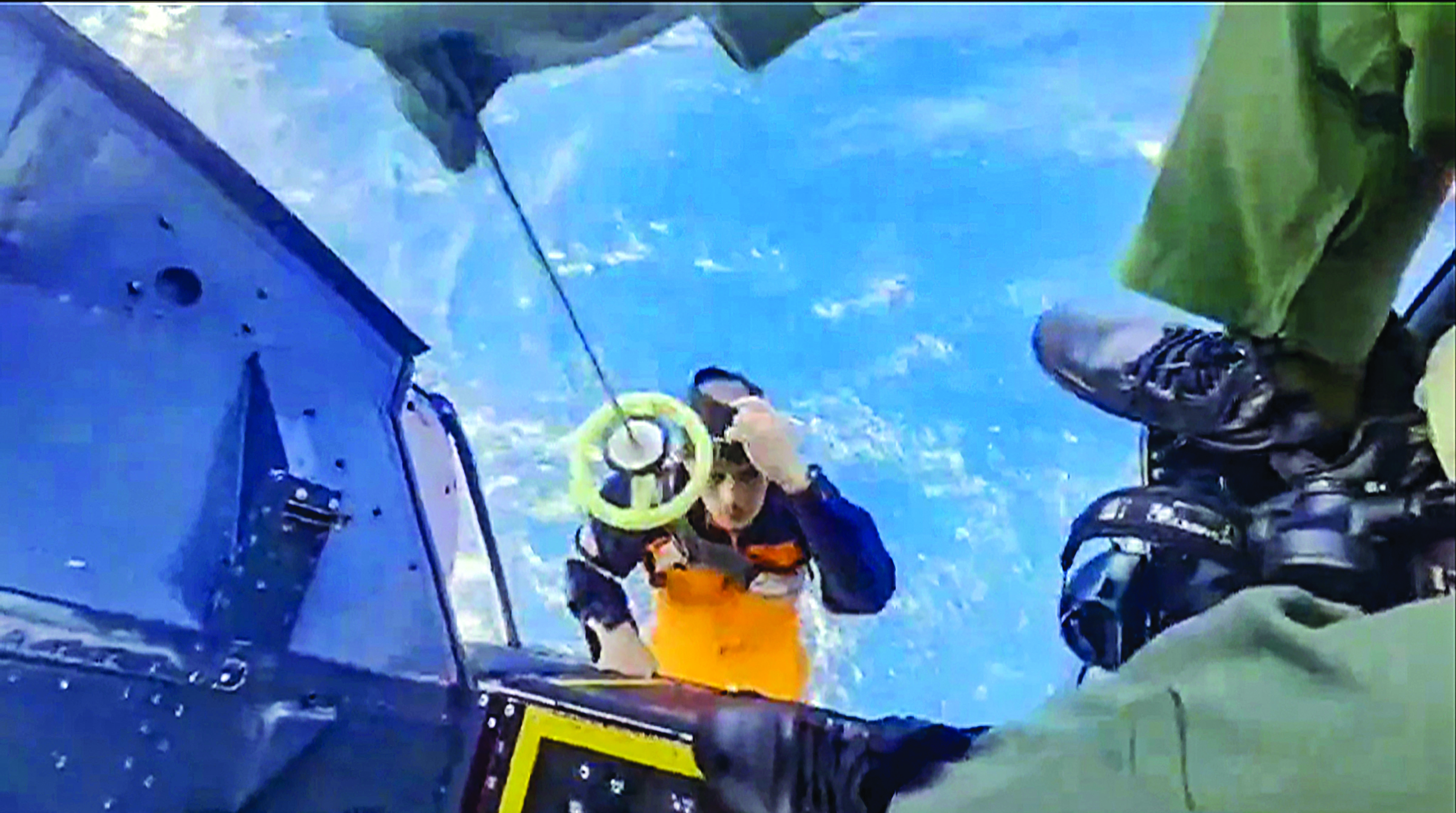 Indian warship rescues 21 crew members of drone-hit vessel