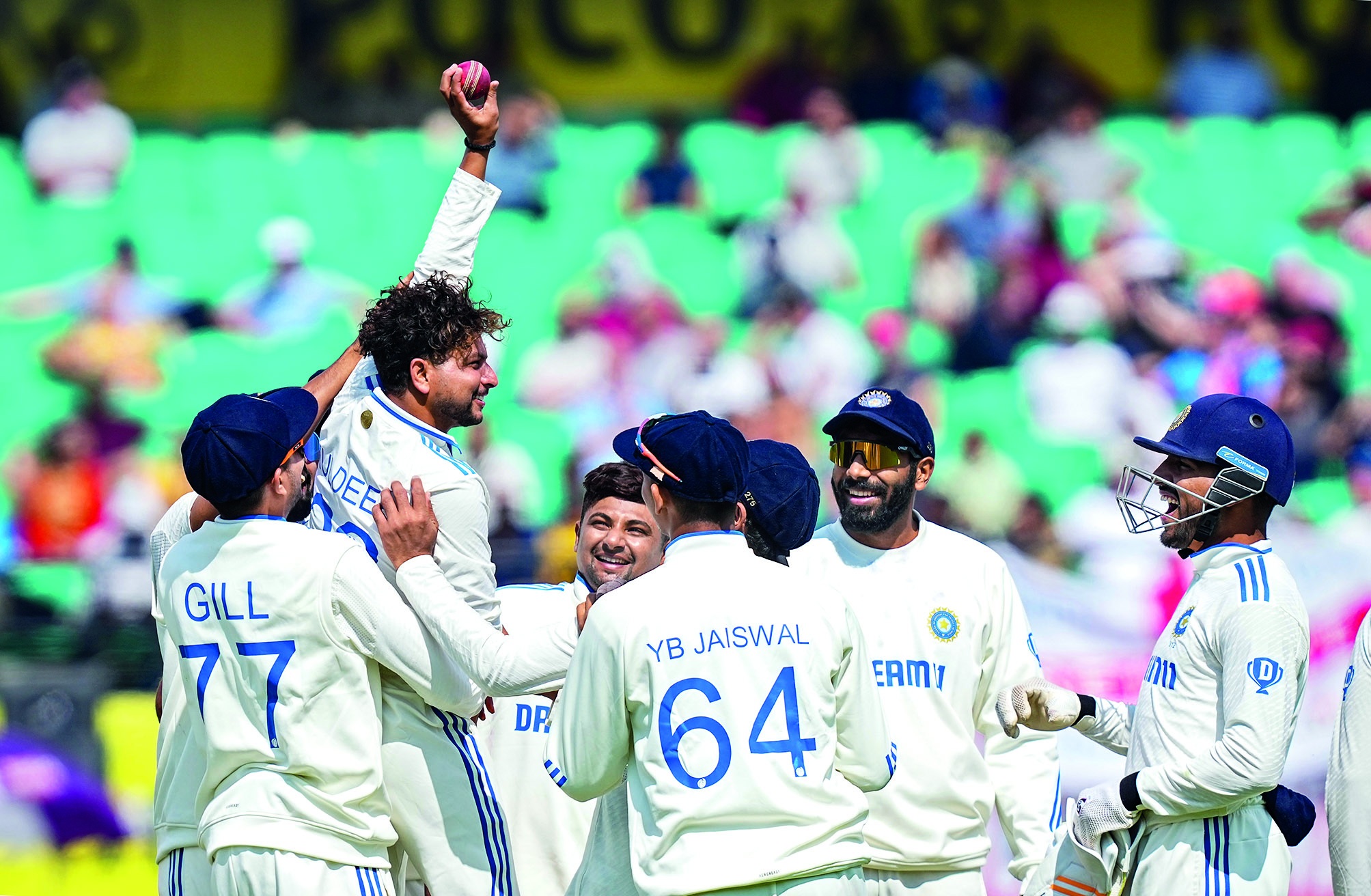 Kuldeep Yadav wrecks England on Day 1 in Dharamsala Test Kuldeep Yadav wrecks England on Day 1 in Dharamsala Test
