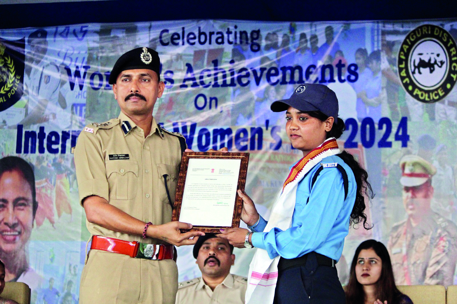 30 women felicitated   by Jalpaiguri Police