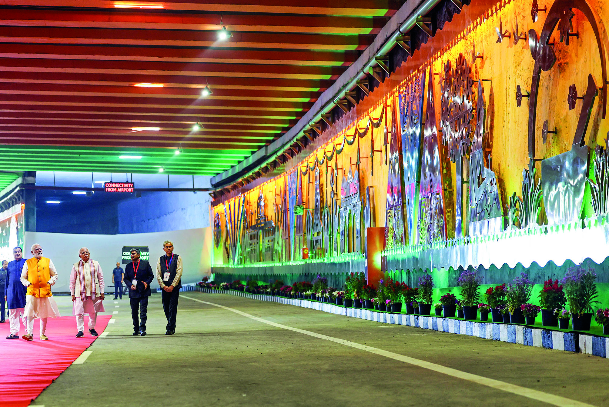 PM Modi inaugurates Haryana section of Dwarka Expressway PM Modi inaugurates Haryana section of Dwarka Expressway