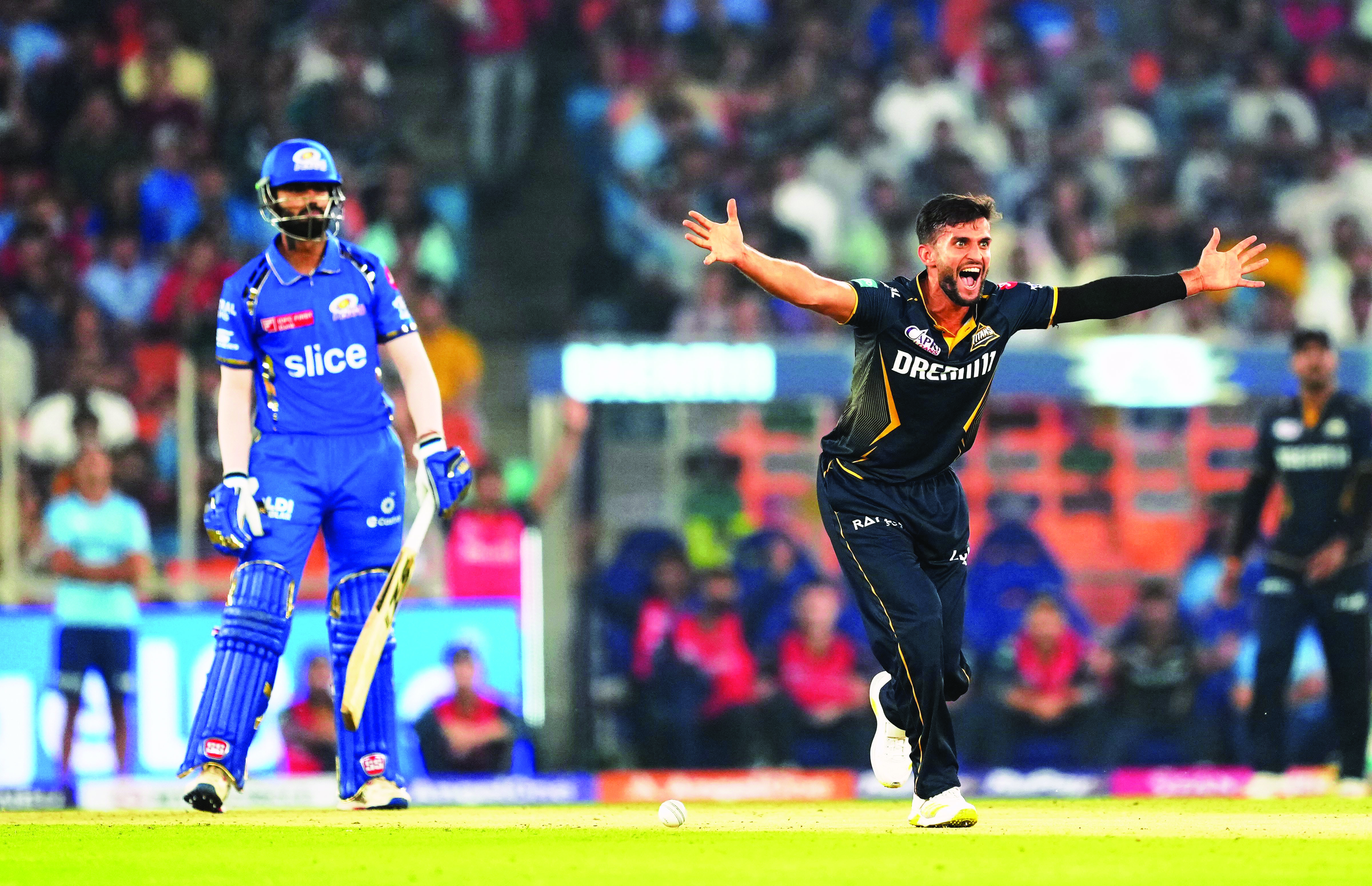 GT prevail under new captain Gill, MI’s first match jinx continues GT prevail under new captain Gill, MI’s first match jinx continues