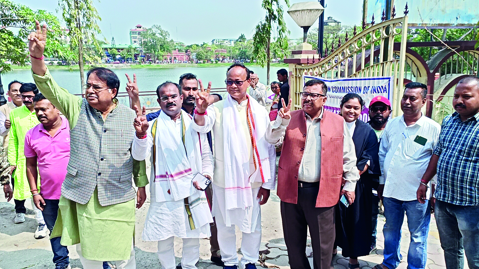 TMC candidate Jagadish Chandra Barma Basunia files nomination