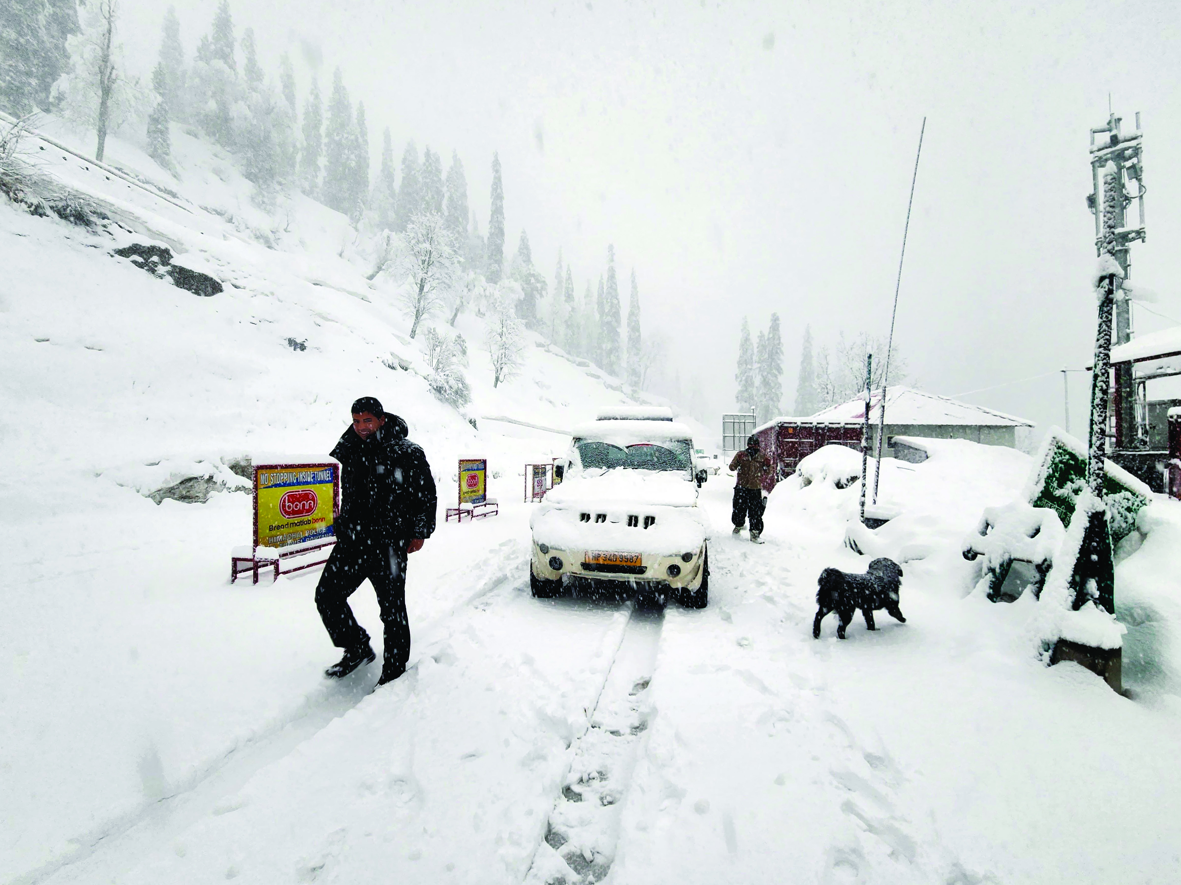 172 roads closed as snow & rain lash parts of Himachal Pradesh