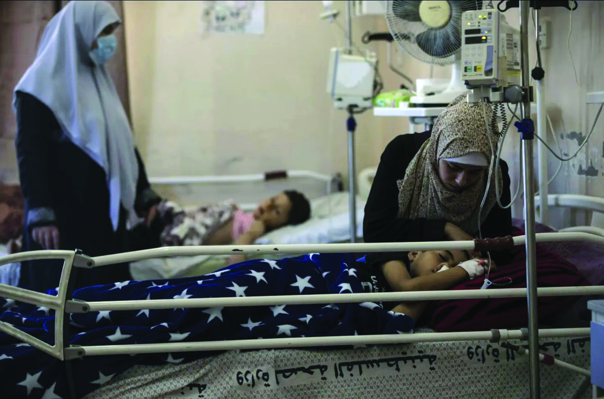 Israeli airstrike on hospital tent camp in Gaza kills 2 Palestinians Israeli airstrike on hospital tent camp in Gaza kills 2 Palestinians