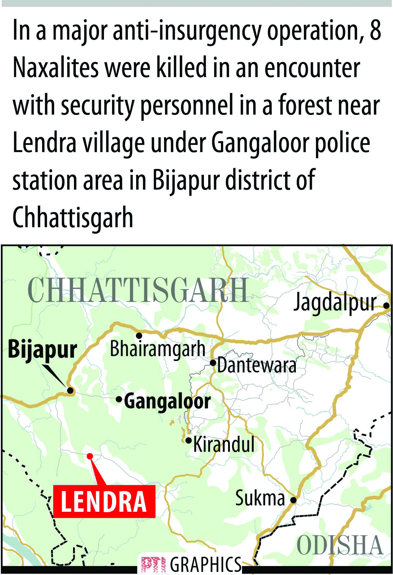 12 Naxalites killed in two separate encounters in Chhattisgarh and MP