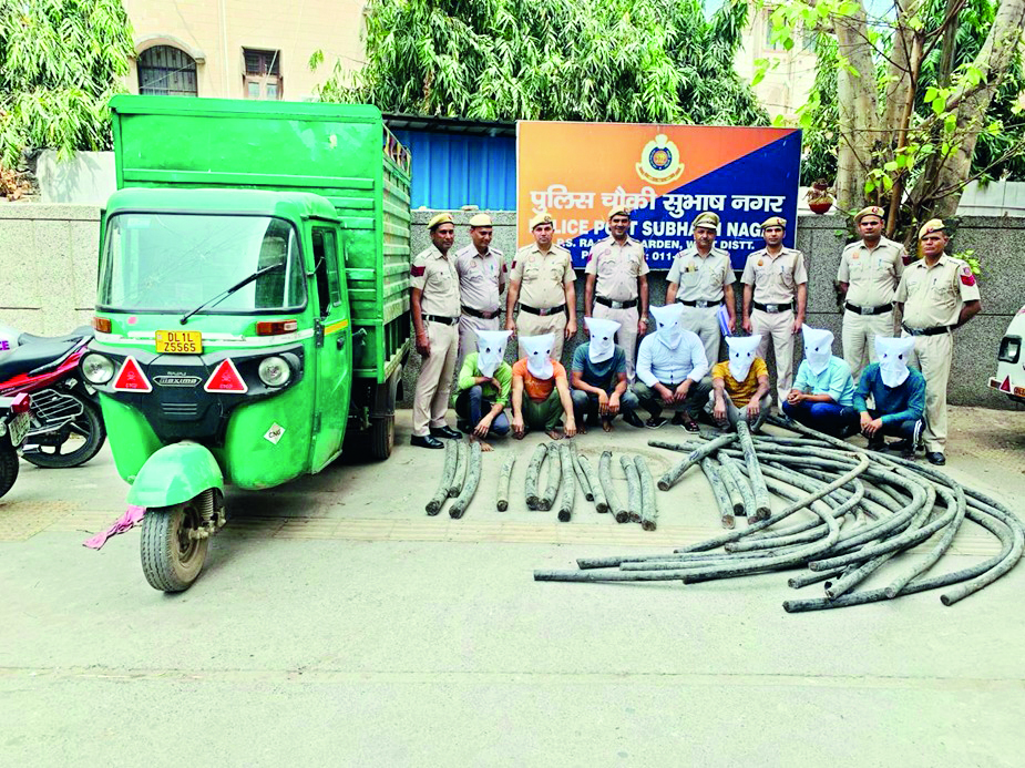 Police arrest seven for MTNL cable theft near Delhi’s Subhash Nagar