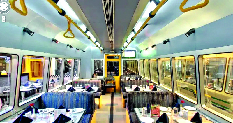 NMRC unveils restaurant inside Aqua Line coach