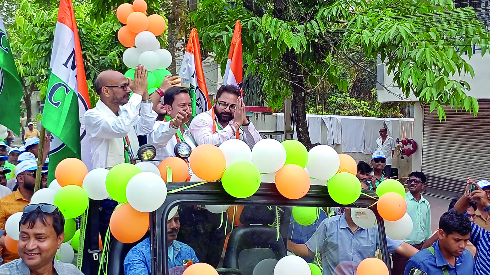 TMC MLA Soham Chakraborty joins poll rally in Jalpaiguri