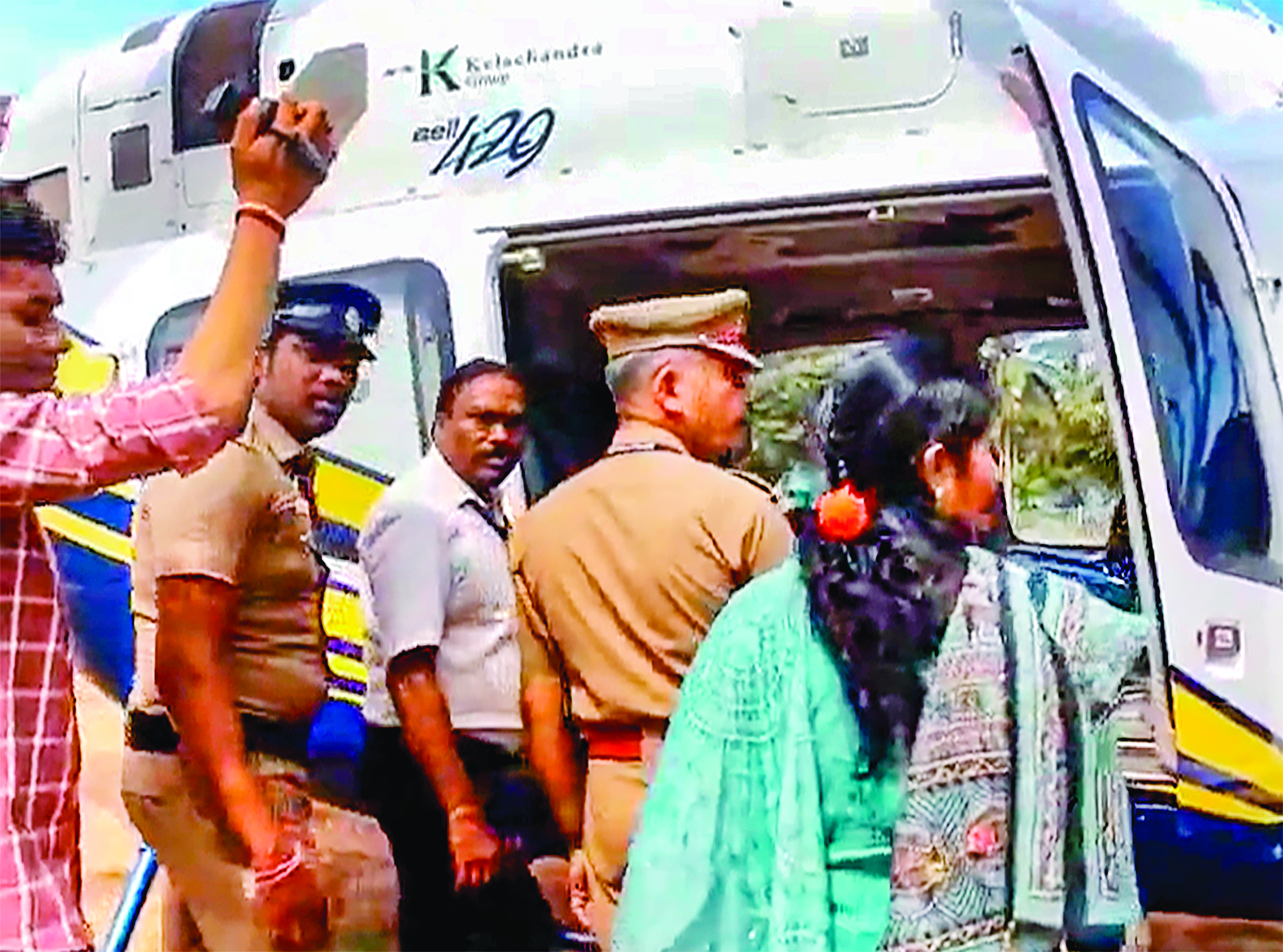 Election officials check Rahul Gandhi’s helicopter in Tamil Nadu Election officials check Rahul Gandhi’s helicopter in Tamil Nadu