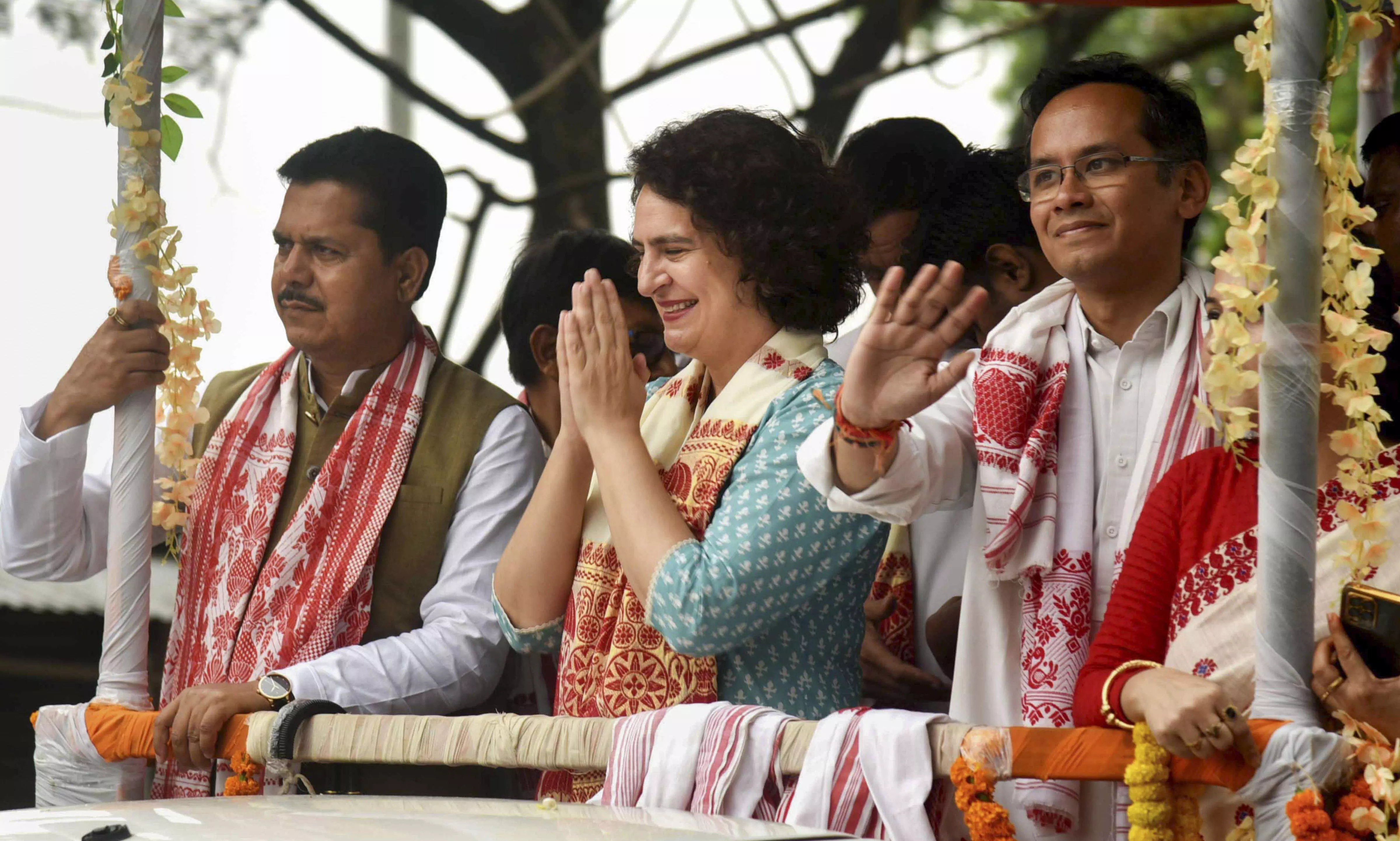 Cong will raise tea workers wages in Assam: Priyanka Cong will raise tea workers wages in Assam: Priyanka