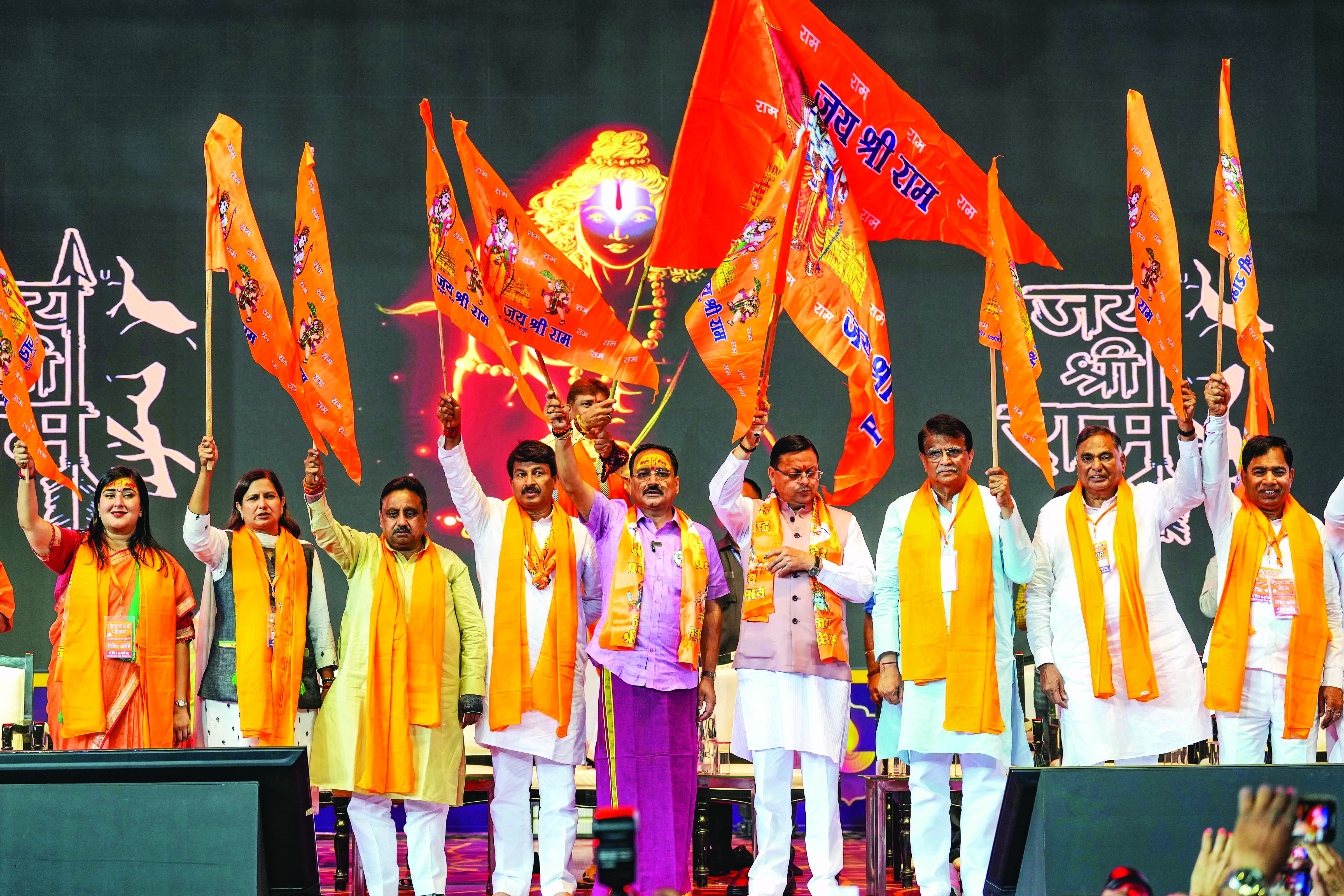 ‘Our culture’: Delhi BJP commemorates Hindu New Year with grand celebration at IGI Stadium