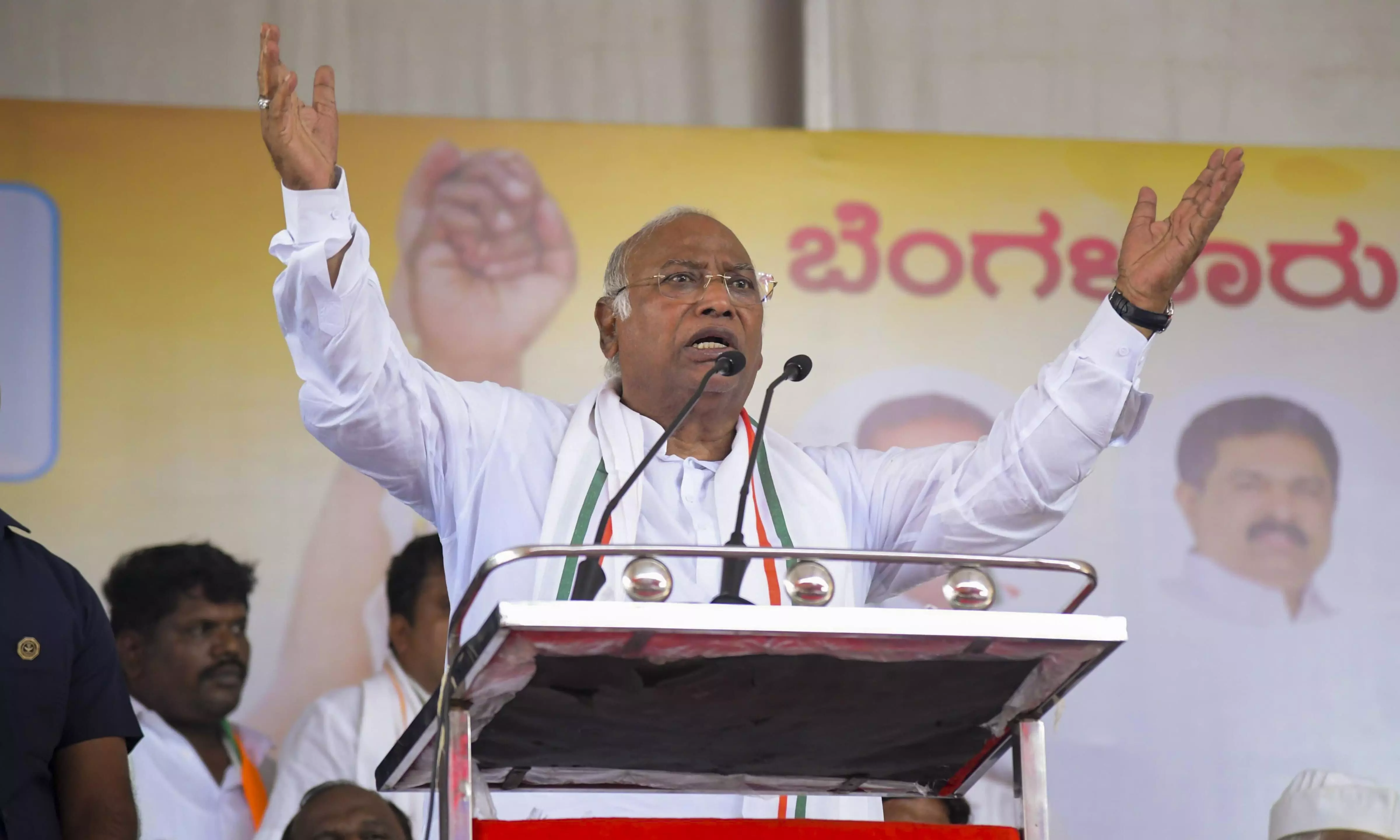 Modi & Shah are sellers and Ambani-Adani are buyers: Kharge