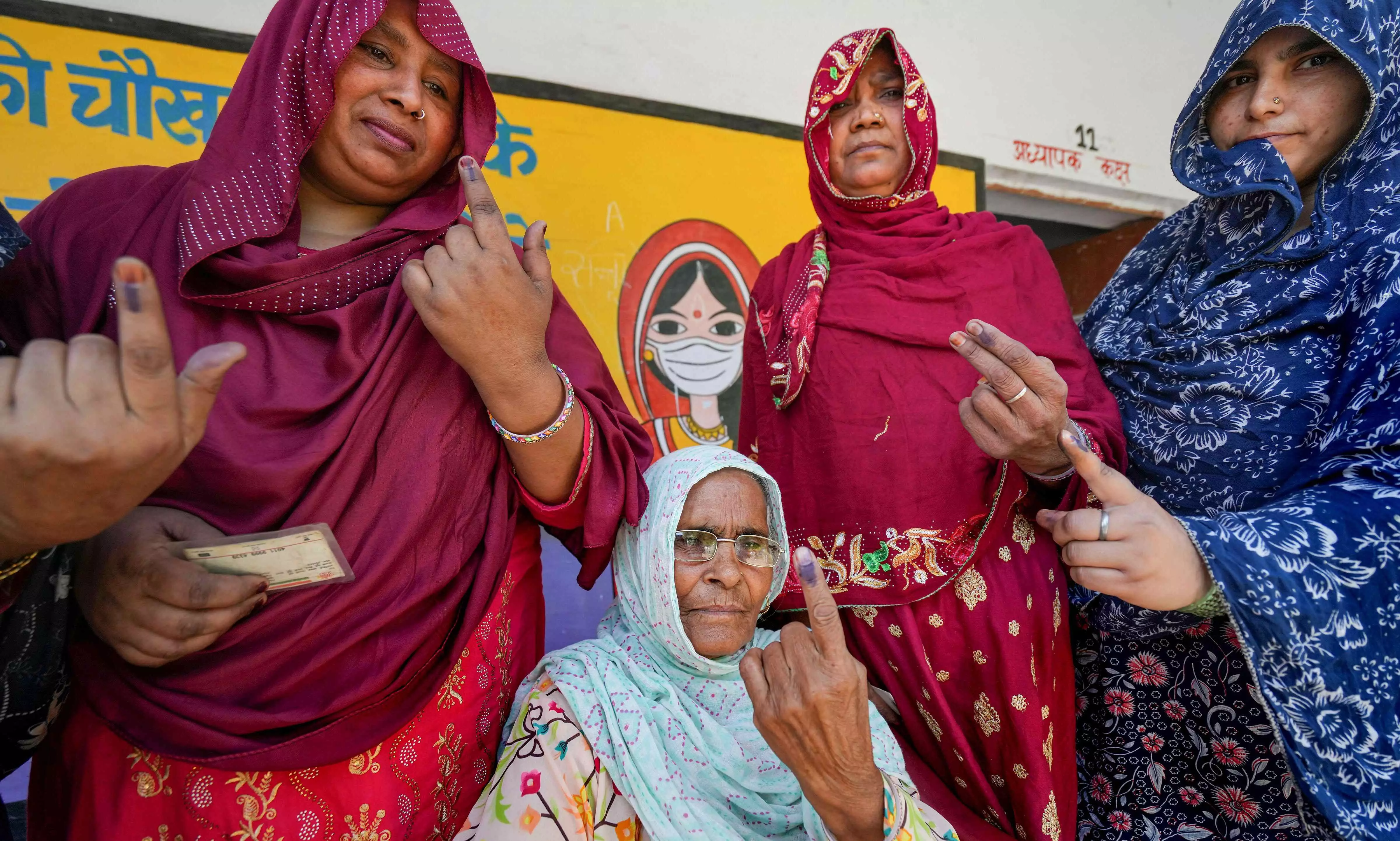 UP LS Polls: Over 11% voting by 9 am UP LS Polls: Over 11% voting by 9 am