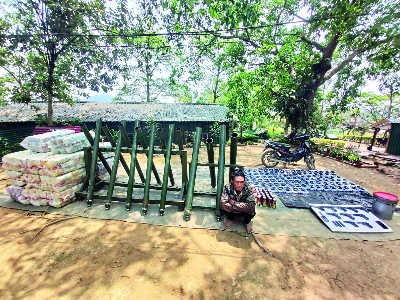 Major weapons cache recovered by security forces in Op ‘Cloudburst’ Major weapons cache recovered by security forces in Op ‘Cloudburst’