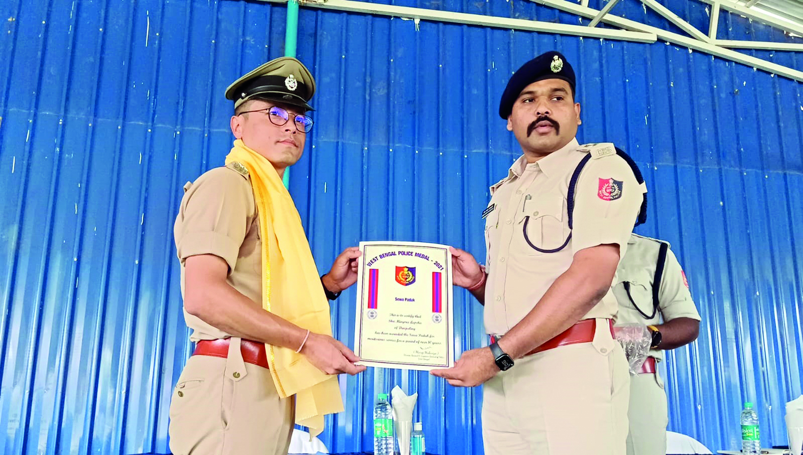Five police personnel awarded for dedication and integrity by state police
