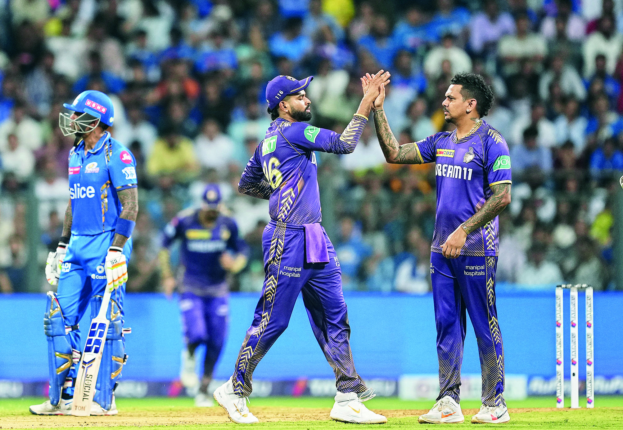 Kolkata beat Mumbai after 12 years at Wankhede Stadium