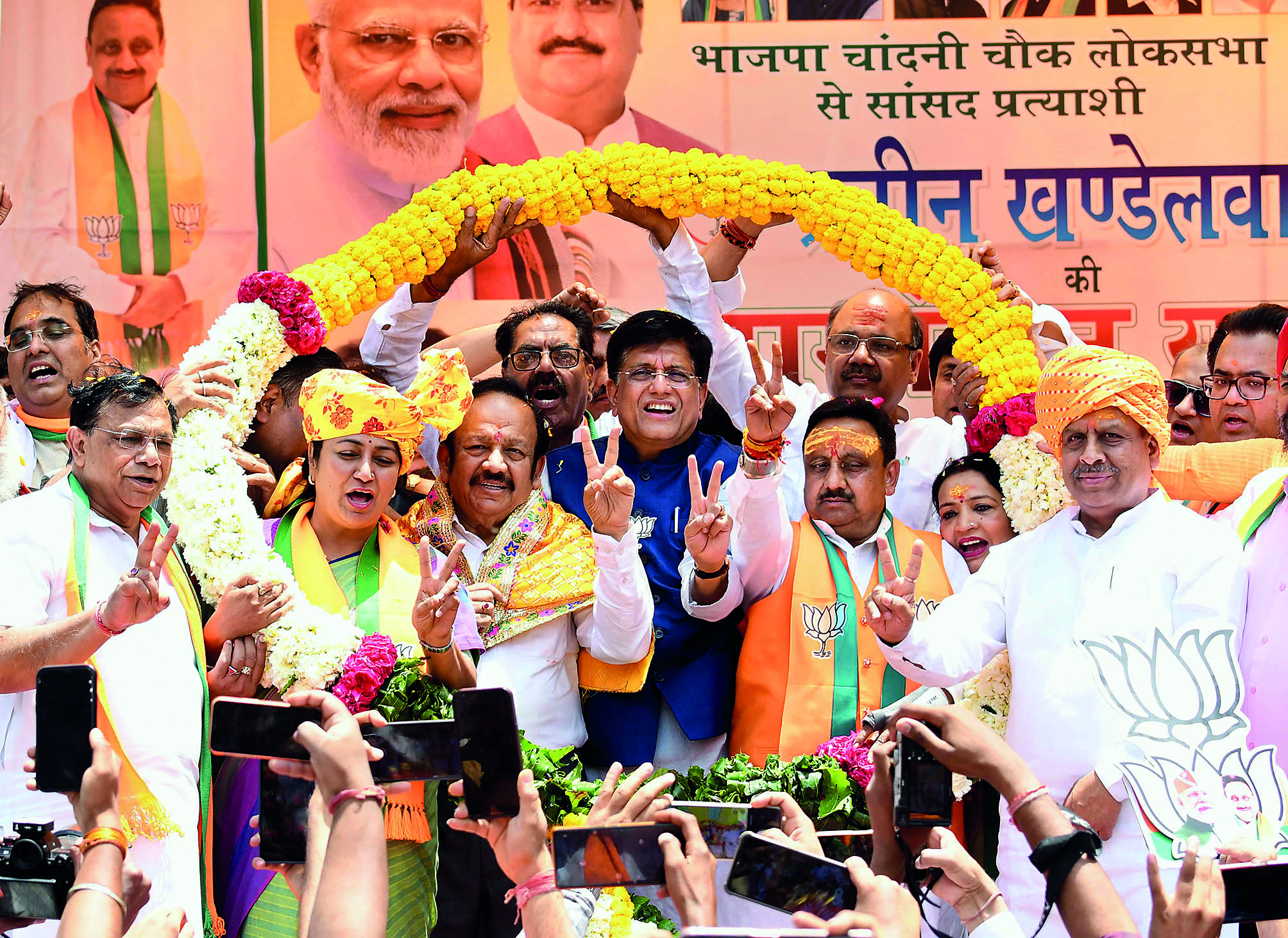 LS polls: BJP’s candidates from S Delhi & Chandni Chowk file nominations LS polls: BJP’s candidates from S Delhi & Chandni Chowk file nominations