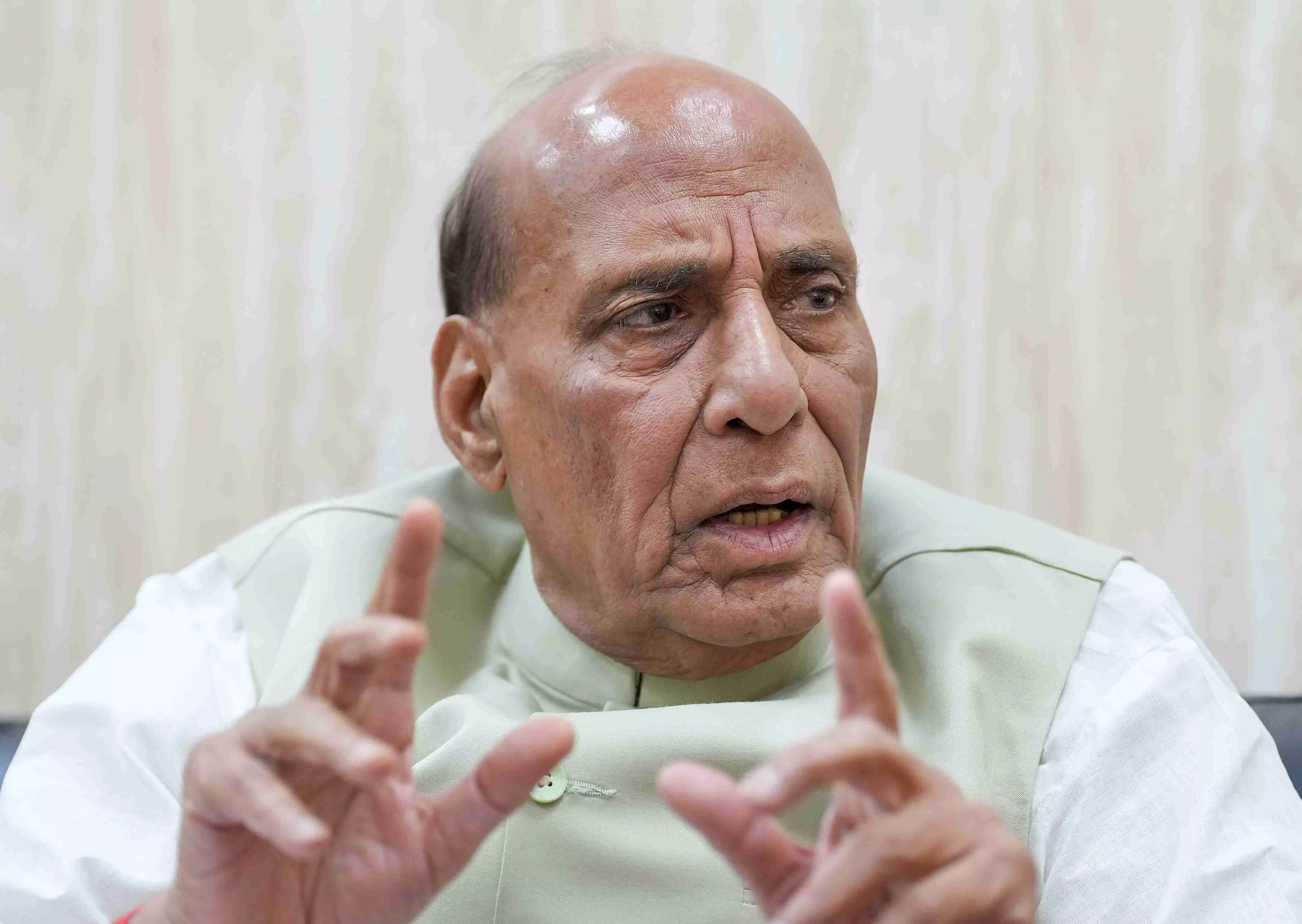 Talks with China going on well: Rajnath Singh