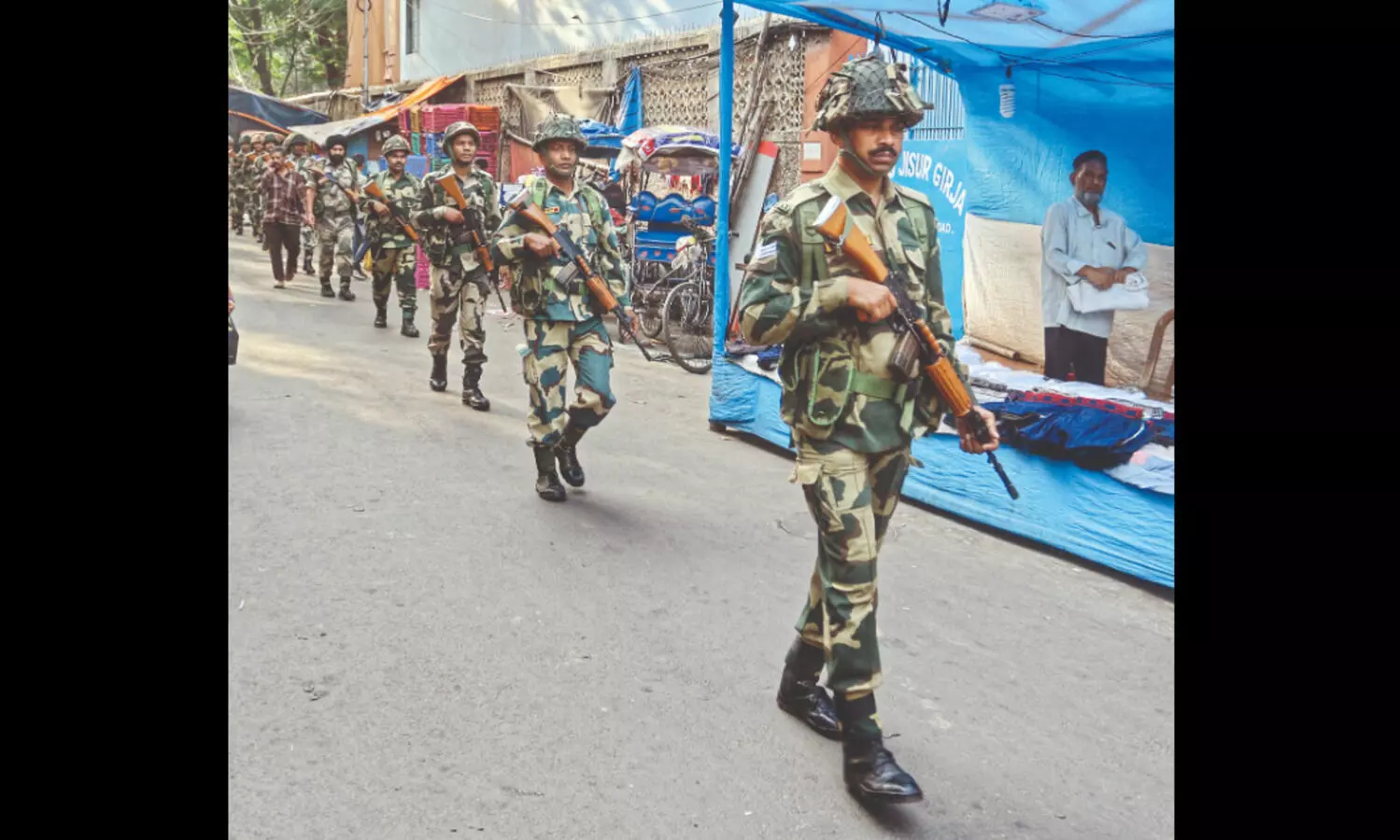 About 334 companies of Central Forces deployed for 5 seats