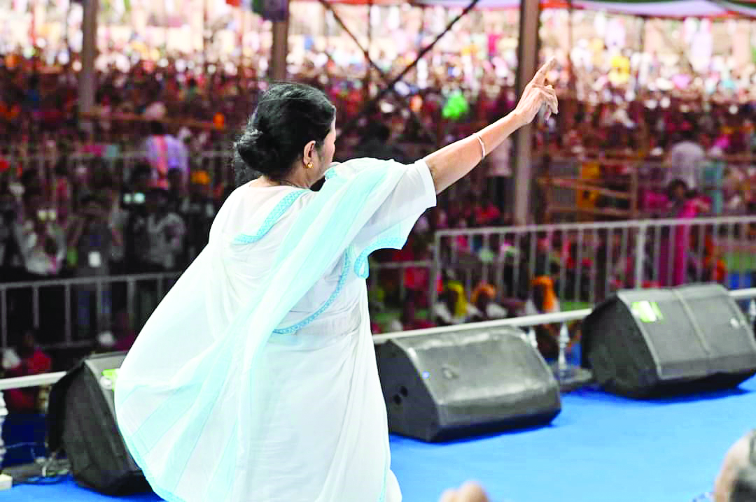 BJP-ruled Centre using blueprint   of lies to win polls, says Mamata