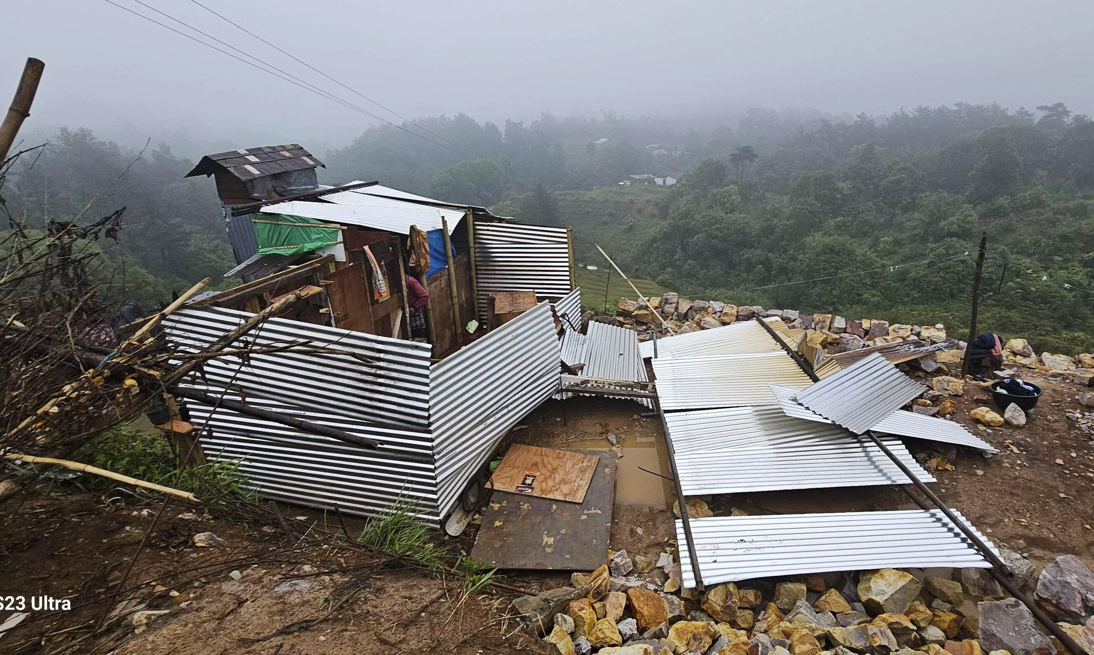 Storm hits Khasi Jaintia Hills: houses damaged, 400 people affected