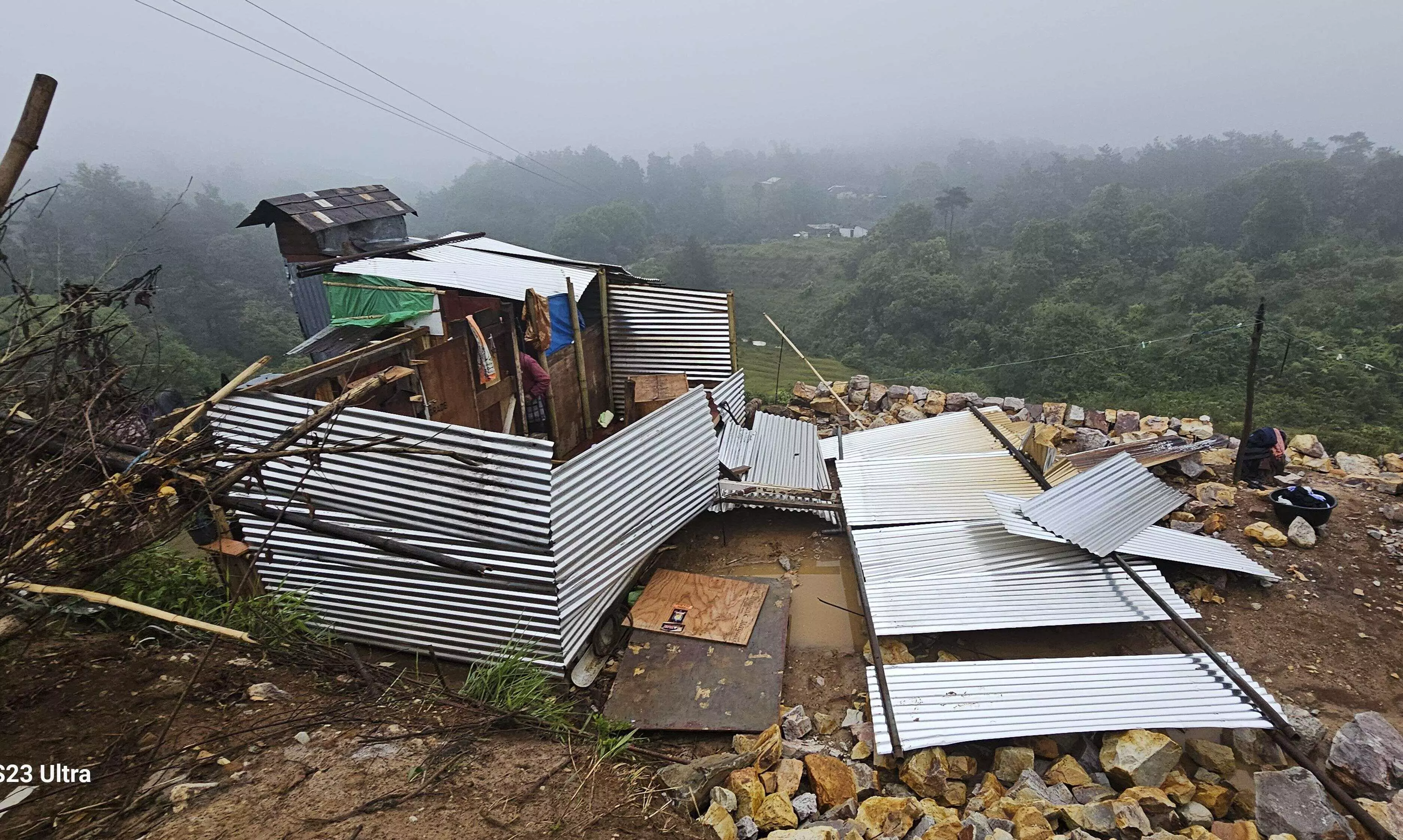 Storm hits Khasi Jaintia Hills: houses damaged, 400 people affected Storm hits Khasi Jaintia Hills: houses damaged, 400 people affected