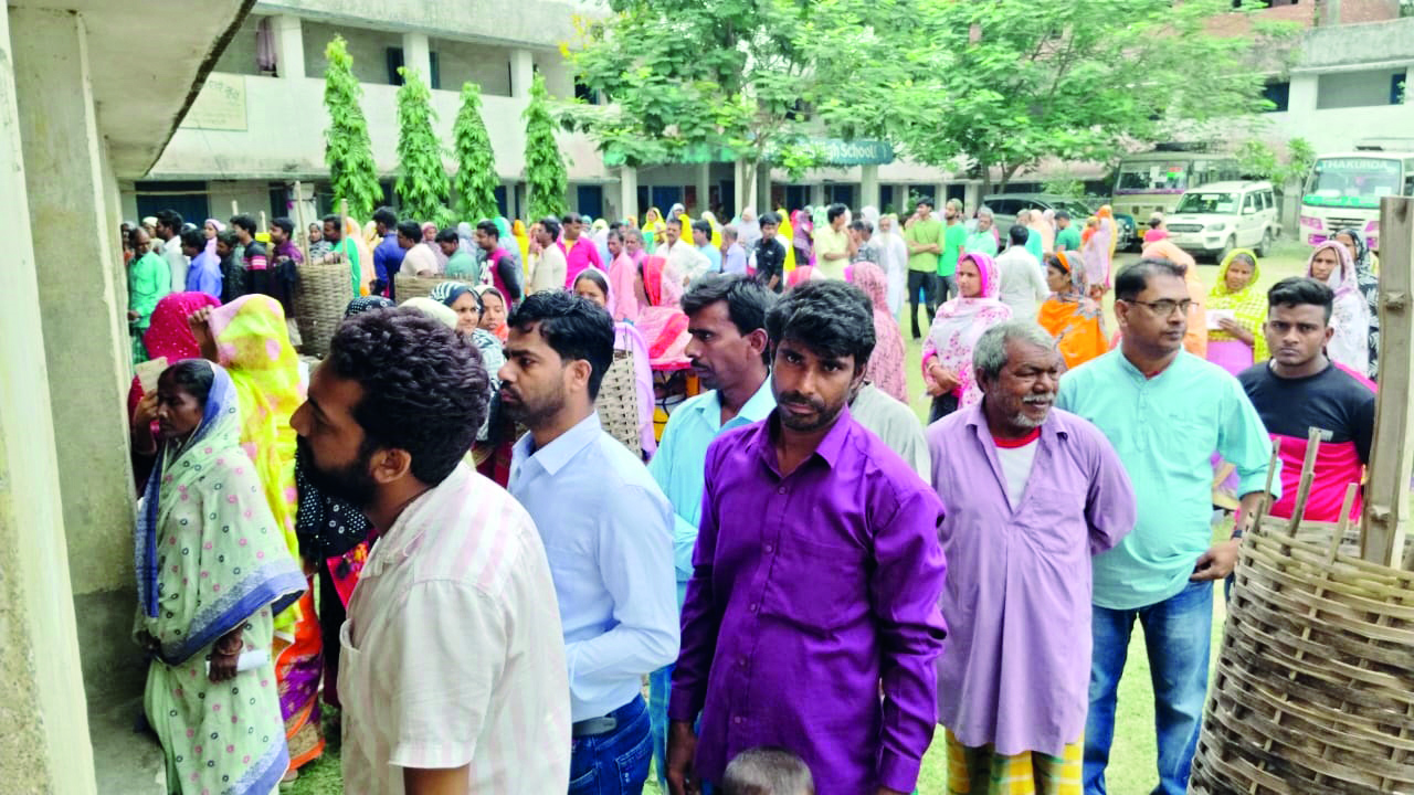 Polling percentage stood at 73.30% at 5 pm in North Malda