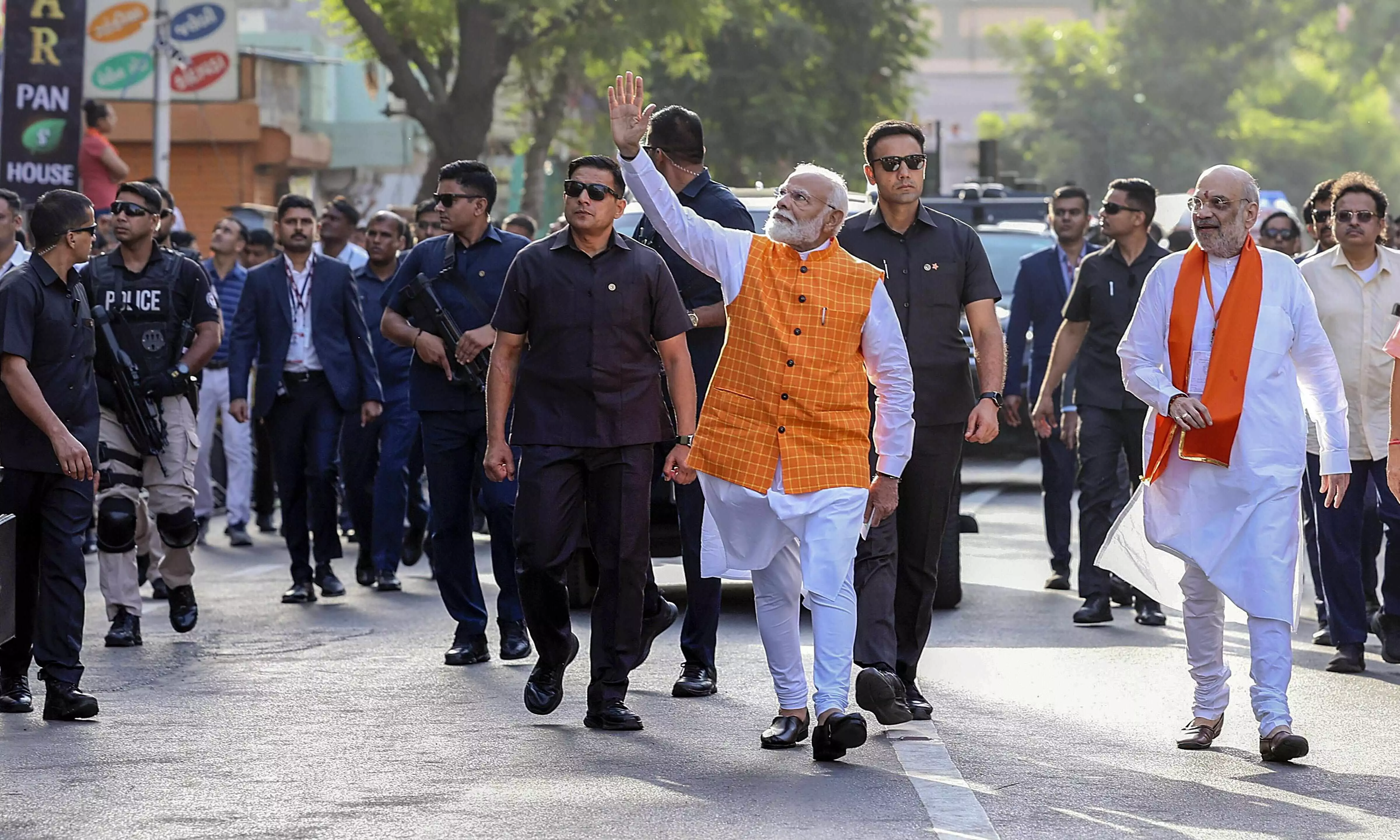 PM Modi praises EC for nearly violence-free first two LS Poll phases PM Modi praises EC for nearly violence-free first two LS Poll phases