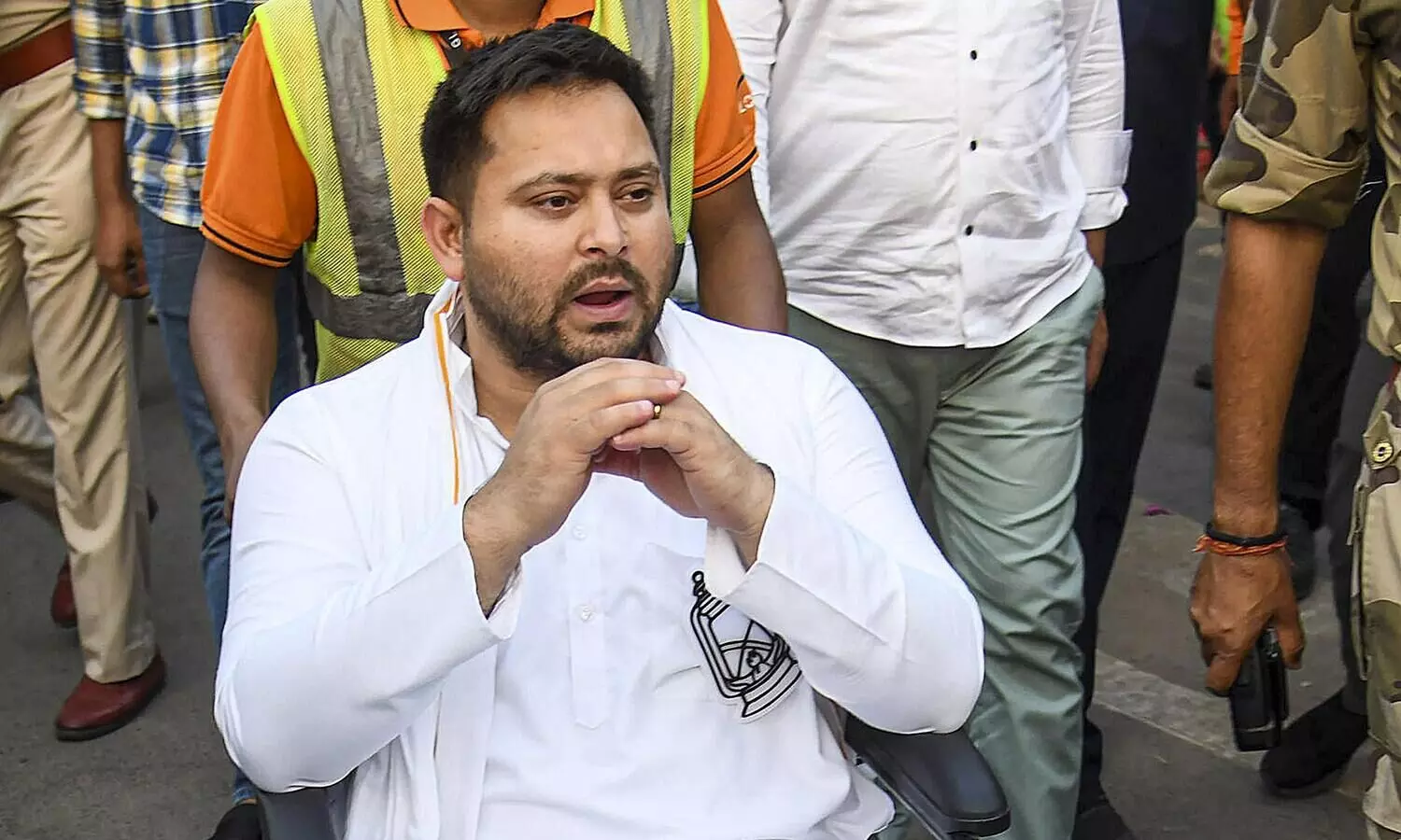 Tejashwi questions Centres population determination without Census