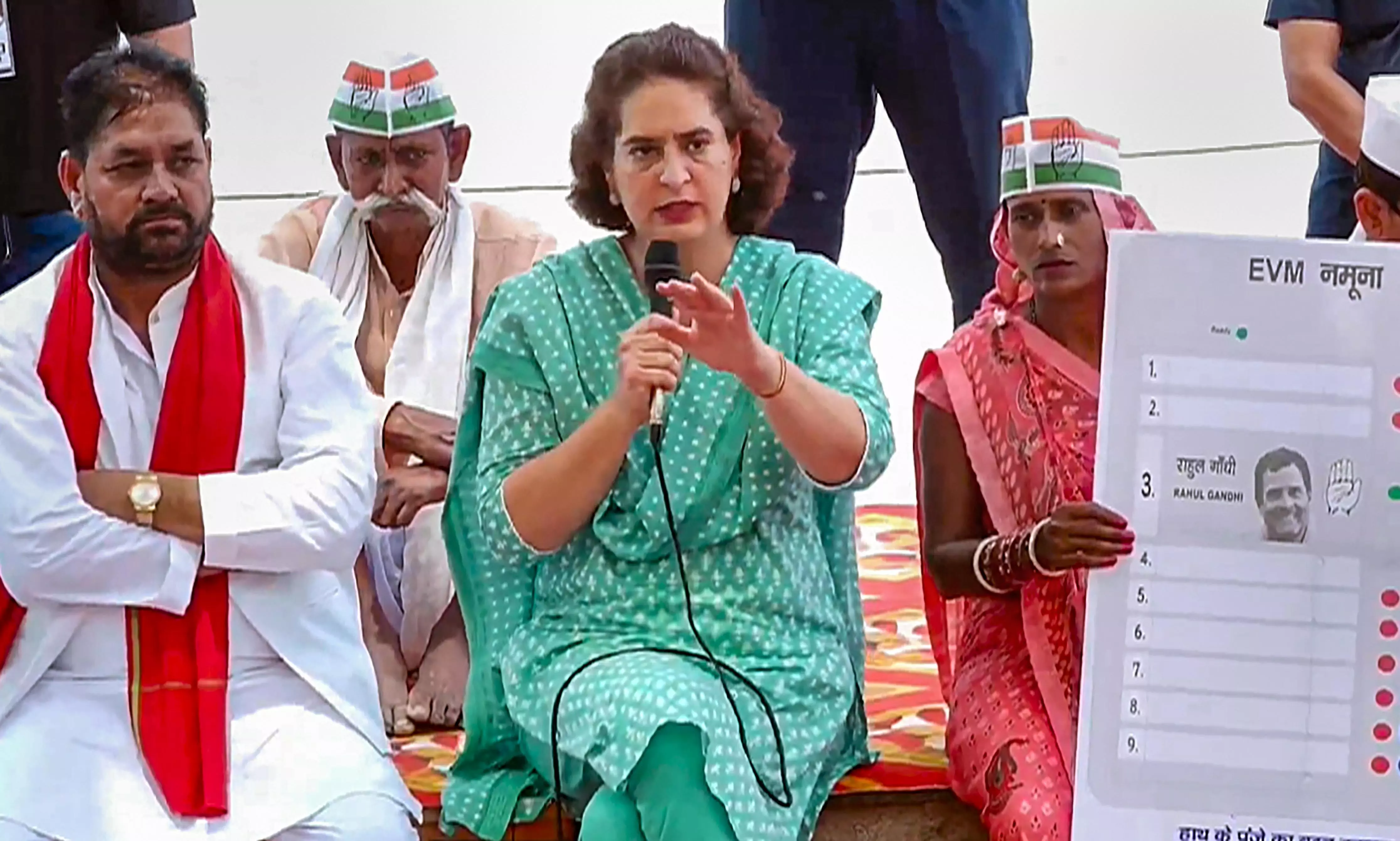 PM Modis Babri lock remarks an absolute lie: Priyanka PM Modis Babri lock remarks an absolute lie: Priyanka
