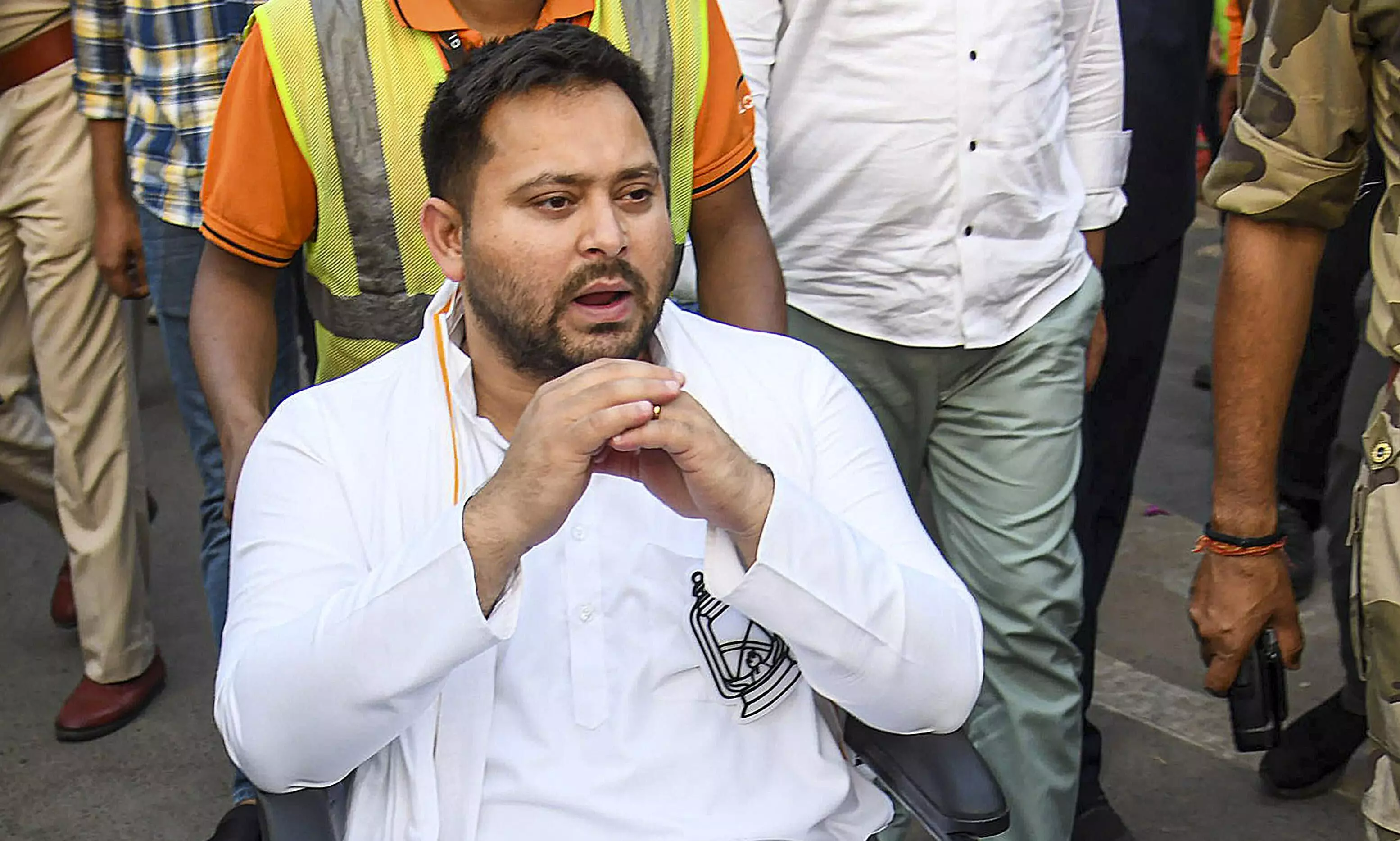 Tejashwi questions Centres population determination without Census