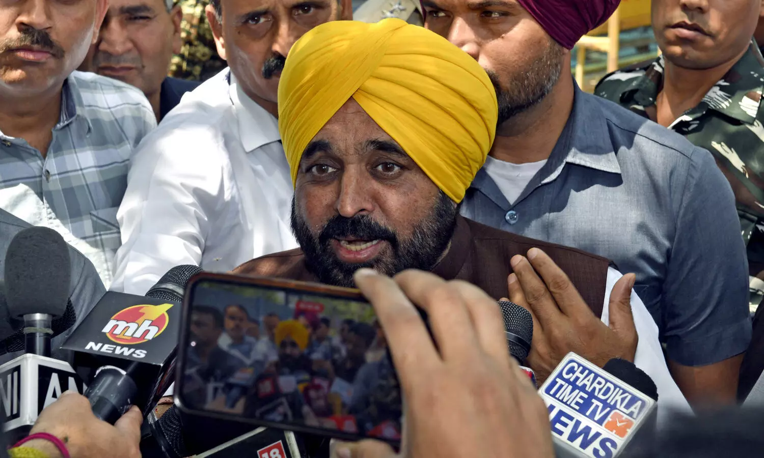 CM Mann touts AAP’s record in Shahkot rally