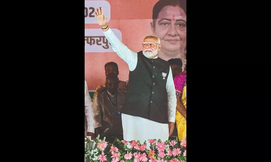 INDIA bloc leaders scared of   Pak’s nuclear power, says Modi