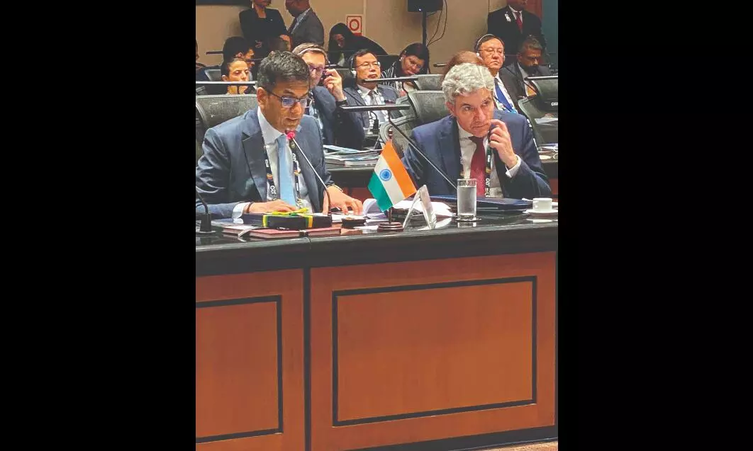 CJI advocates use of tech in judiciary at J20 summit CJI advocates use of tech in judiciary at J20 summit