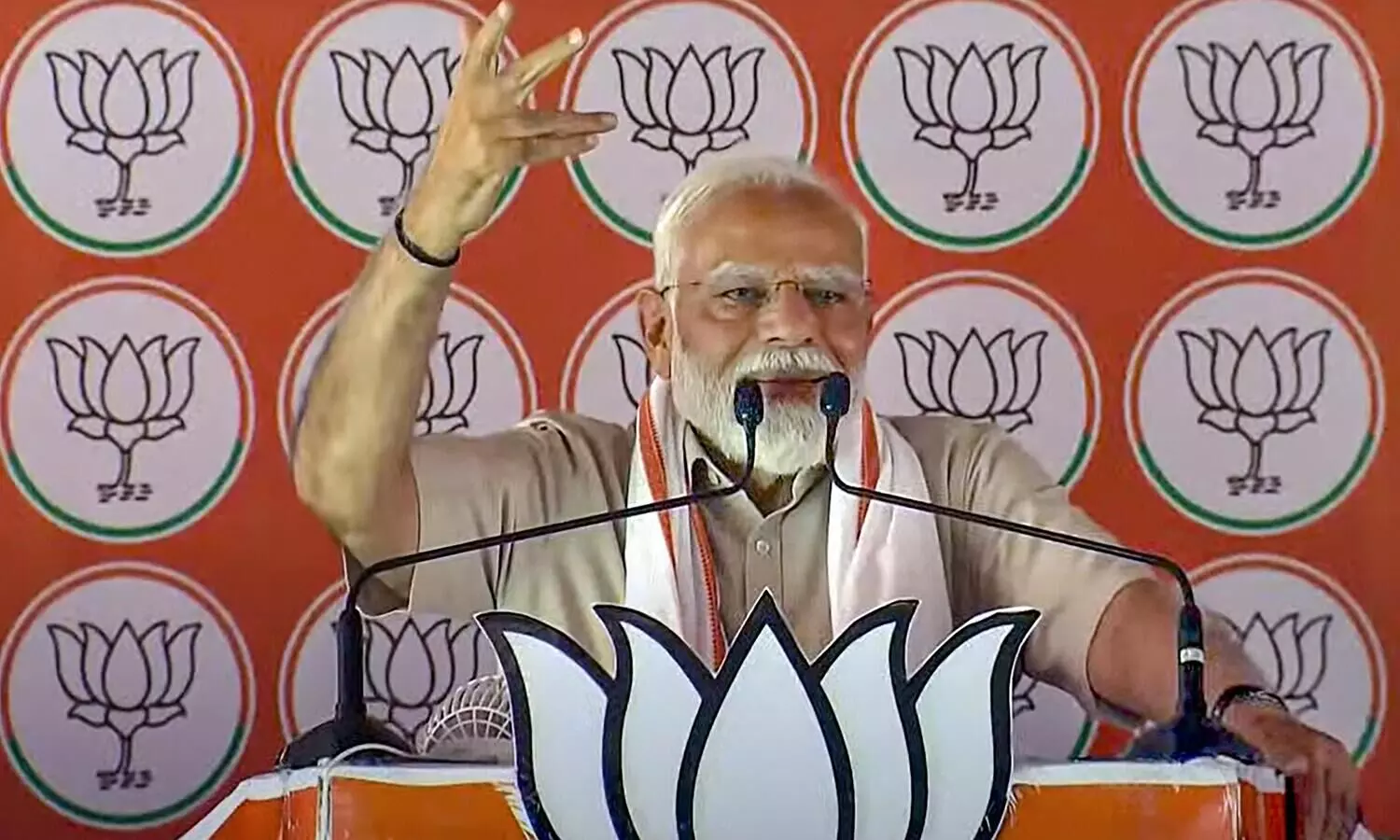 Congress aiming to win 50 LS seats to salvage honor: PM Modi