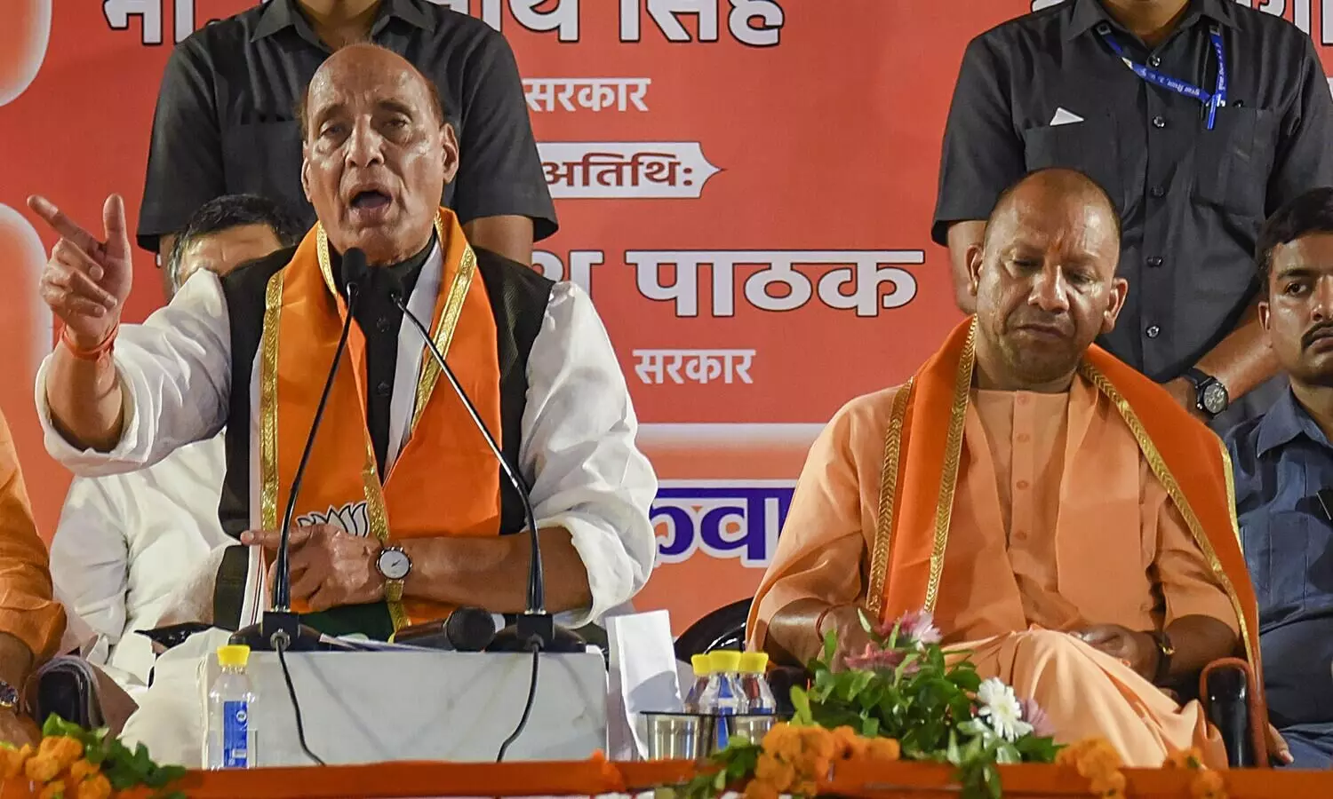 Rajnath calls Kejriwals claims on Modi, Adityanath absurd and unfortunate