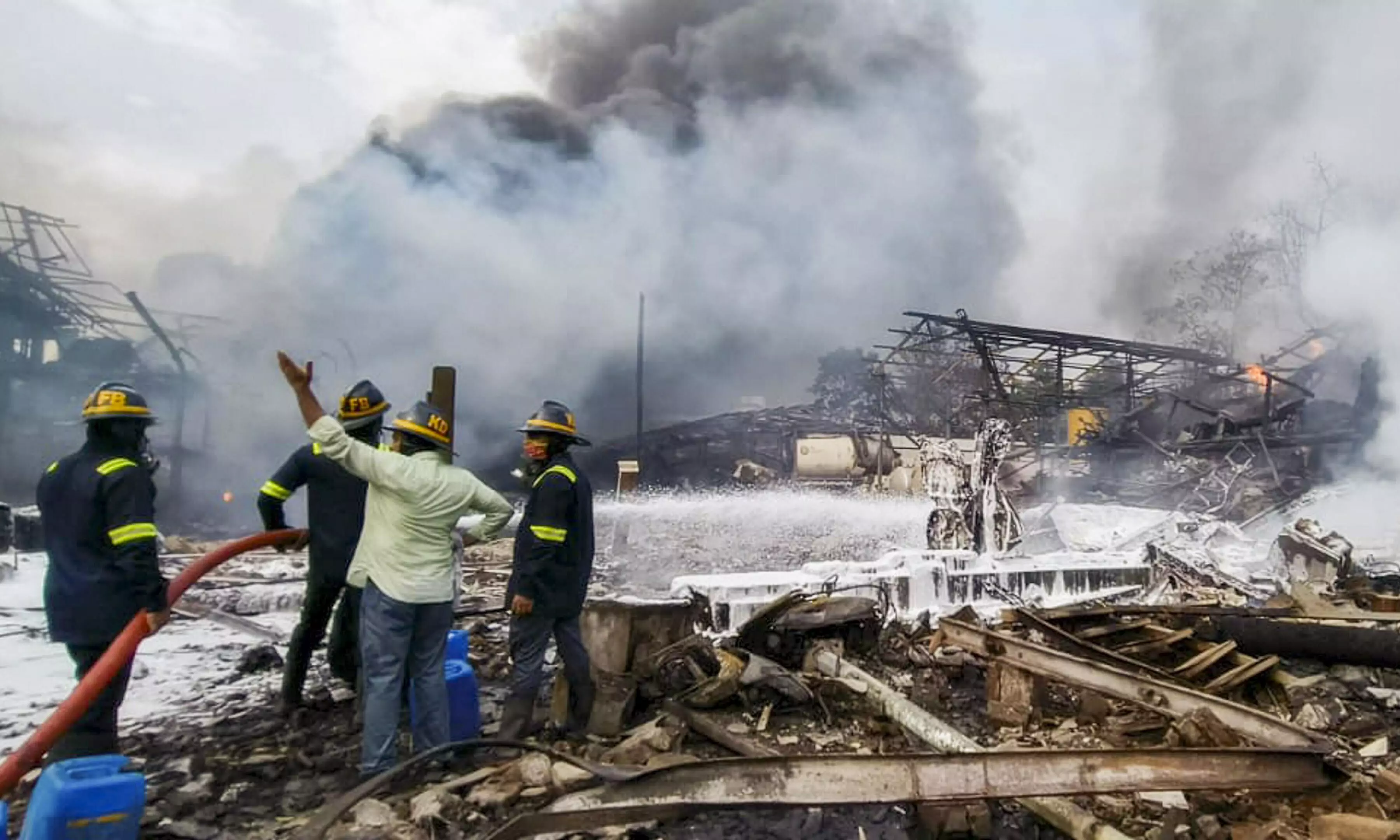 Deadly blast and fire rock chemical factory in Thane: 4 dead, 56 injured Deadly blast and fire rock chemical factory in Thane: 4 dead, 56 injured