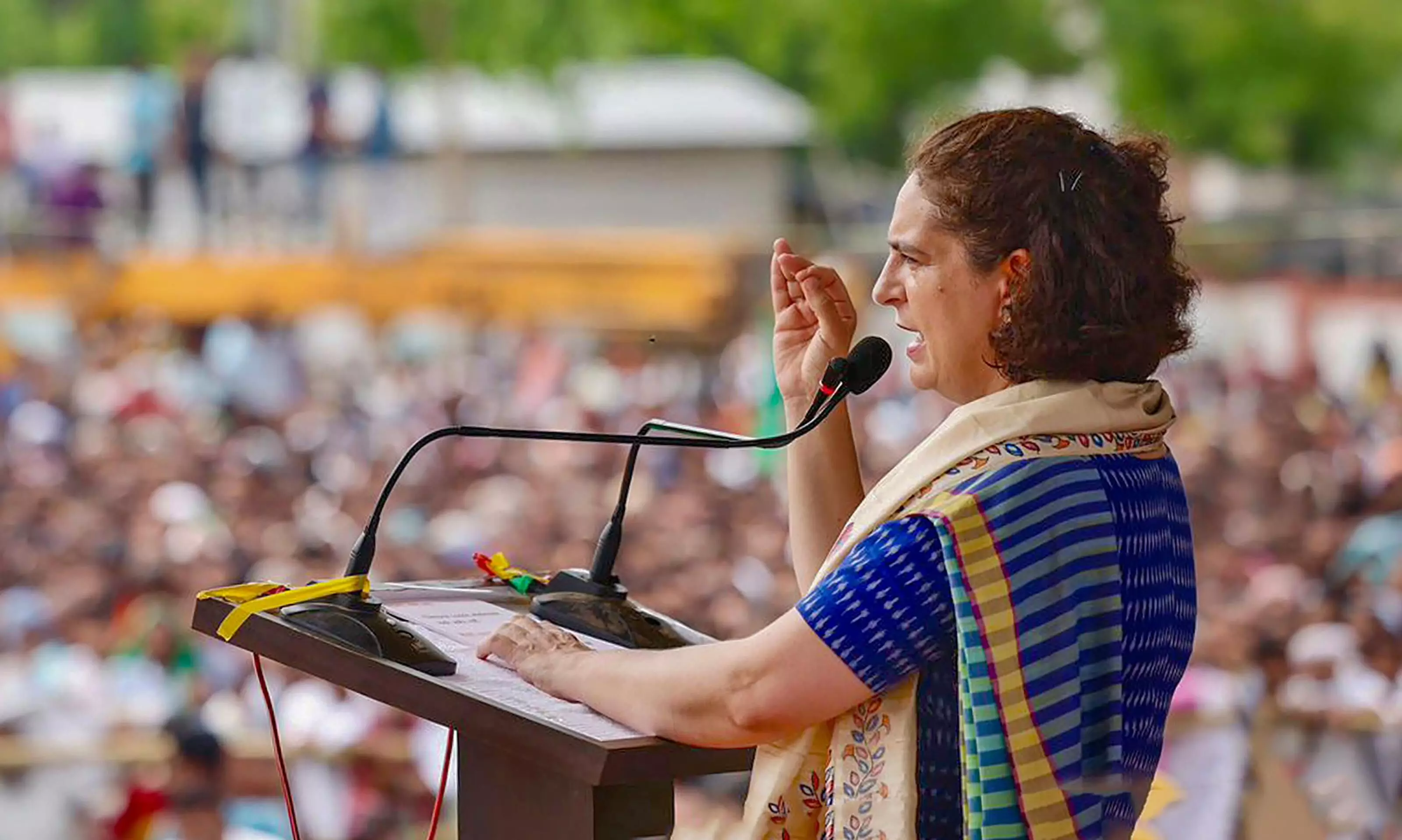BJP leaders only purpose is to grab power at any cost: Priyanka Gandhi