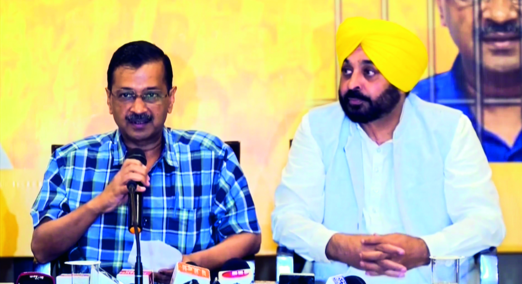 Amit Shah threatened to topple AAP govt in Punjab: Kejriwal