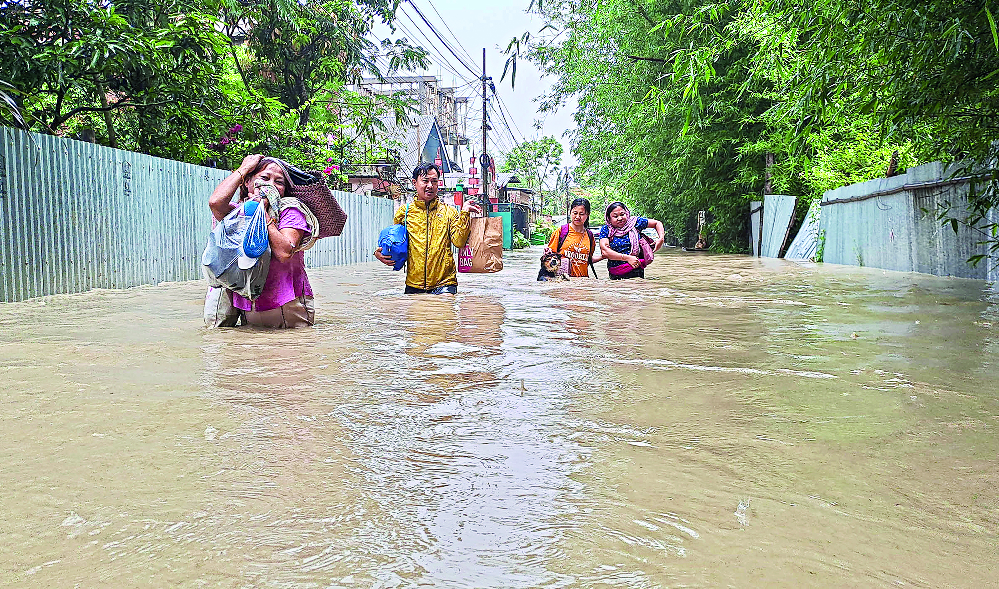 Deadly floods ravage Manipur: three dead, several displaced