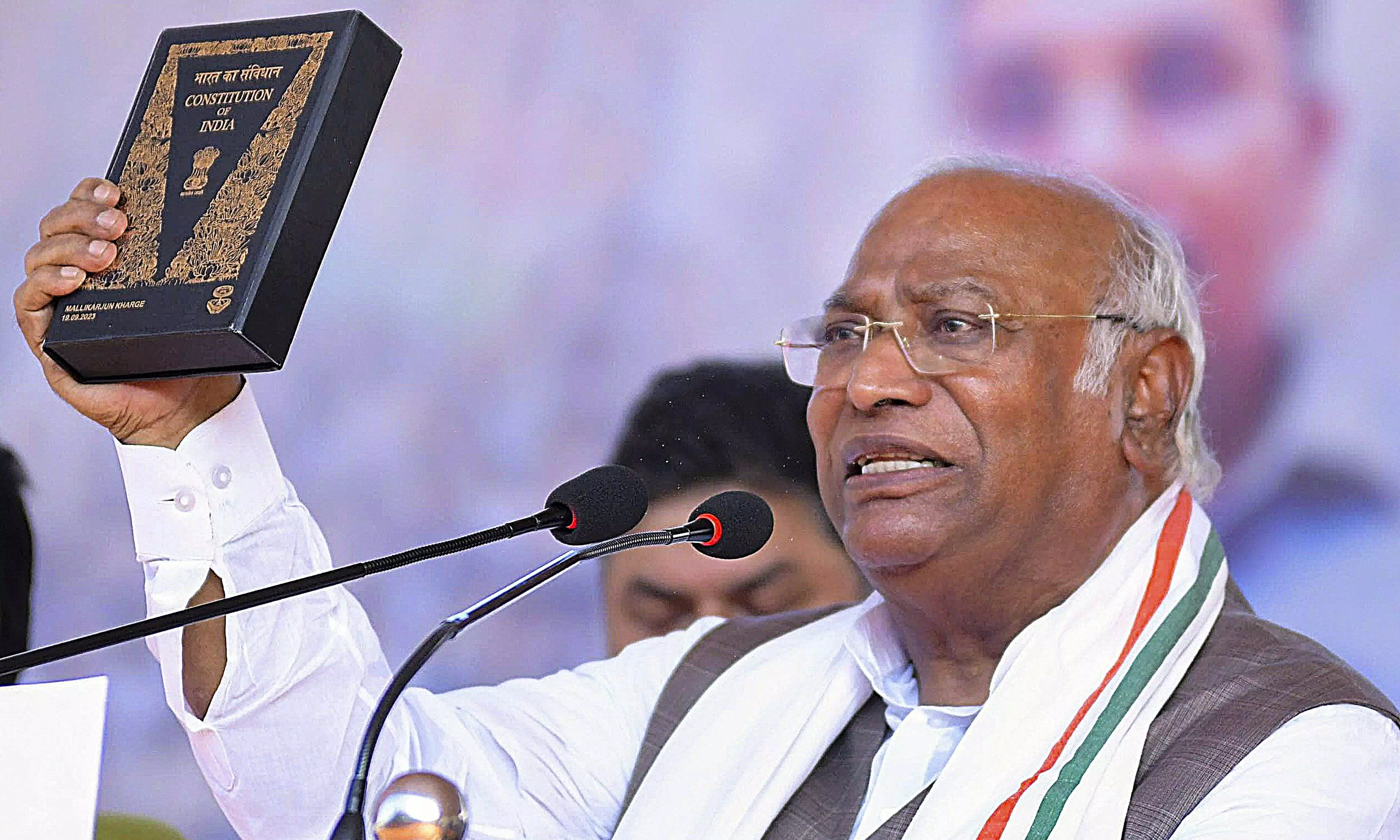 Democracy wins when democratic powers defeat dictatorship: Kharge Democracy wins when democratic powers defeat dictatorship: Kharge